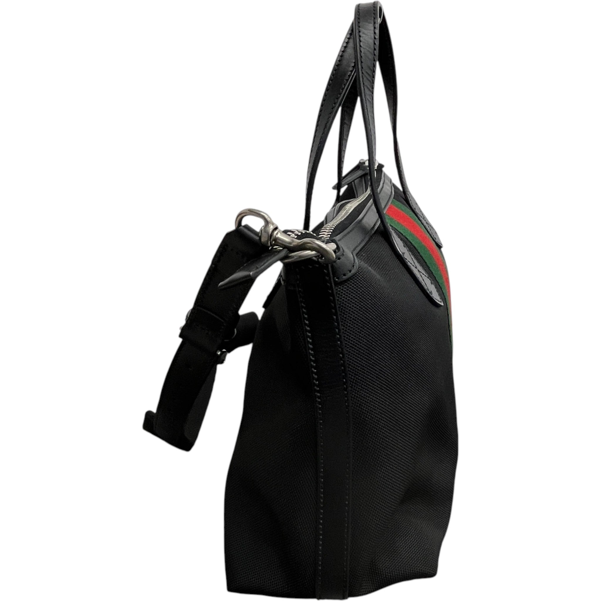 Women's Gg Canvas Abbey Pocket Handbag Black