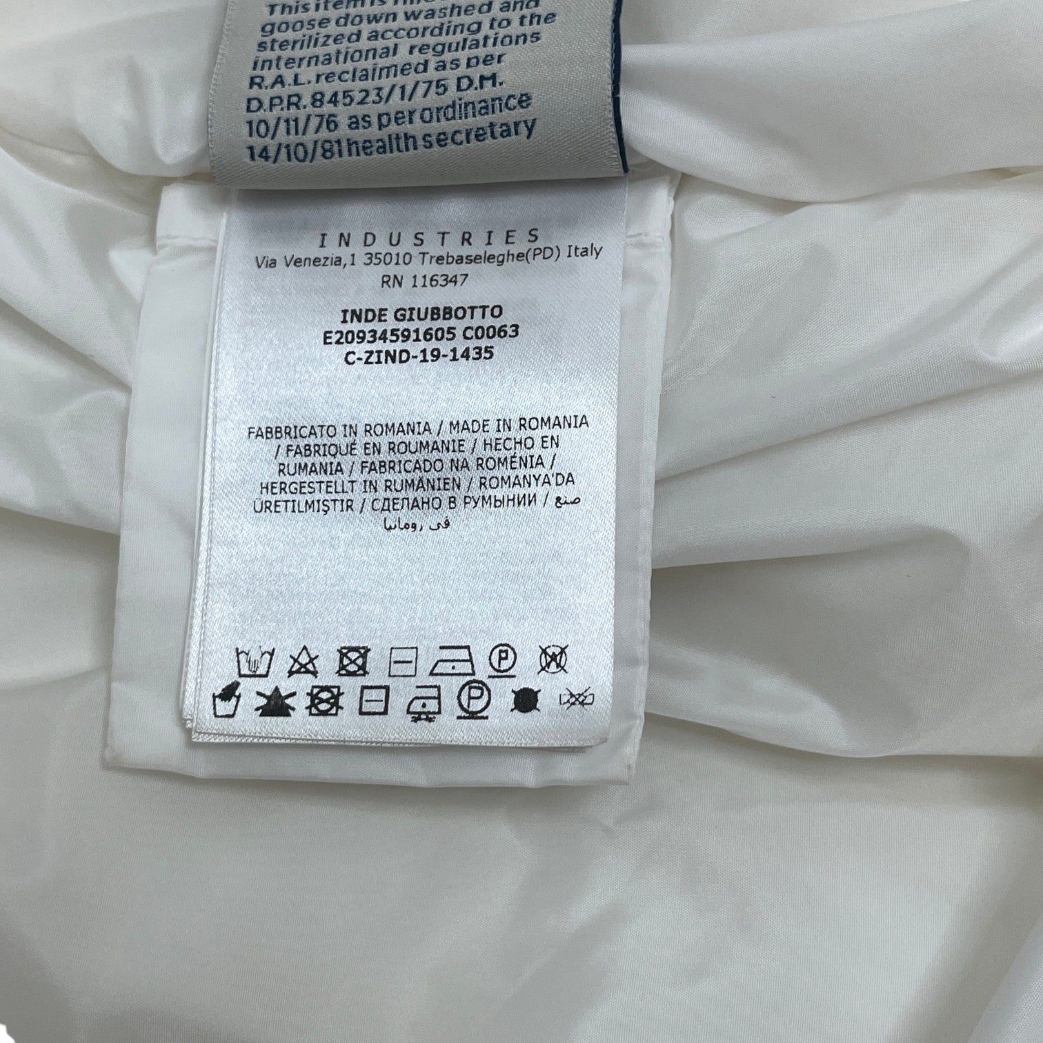 Women's Inde Down Jacket Cream Size 5 / UK 20