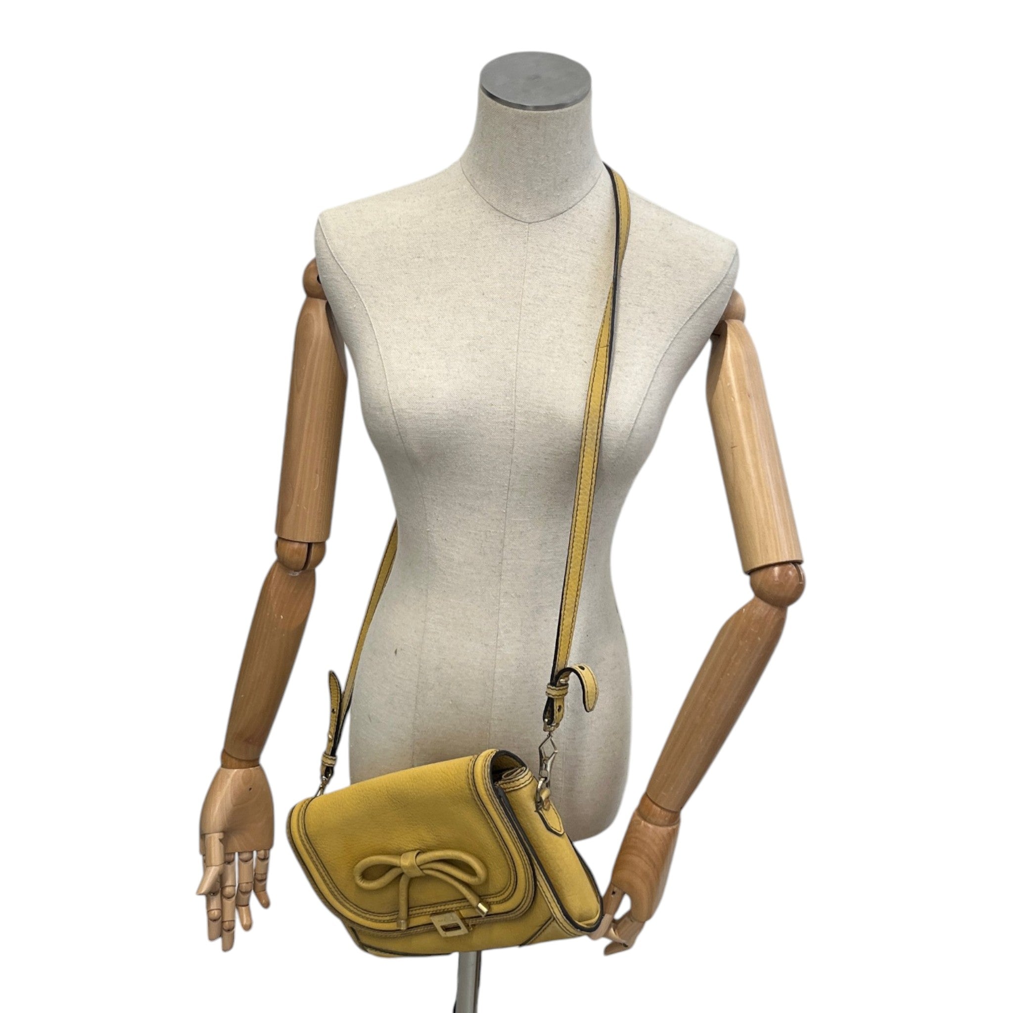 Women's Bow Crossbody Bag Yellow