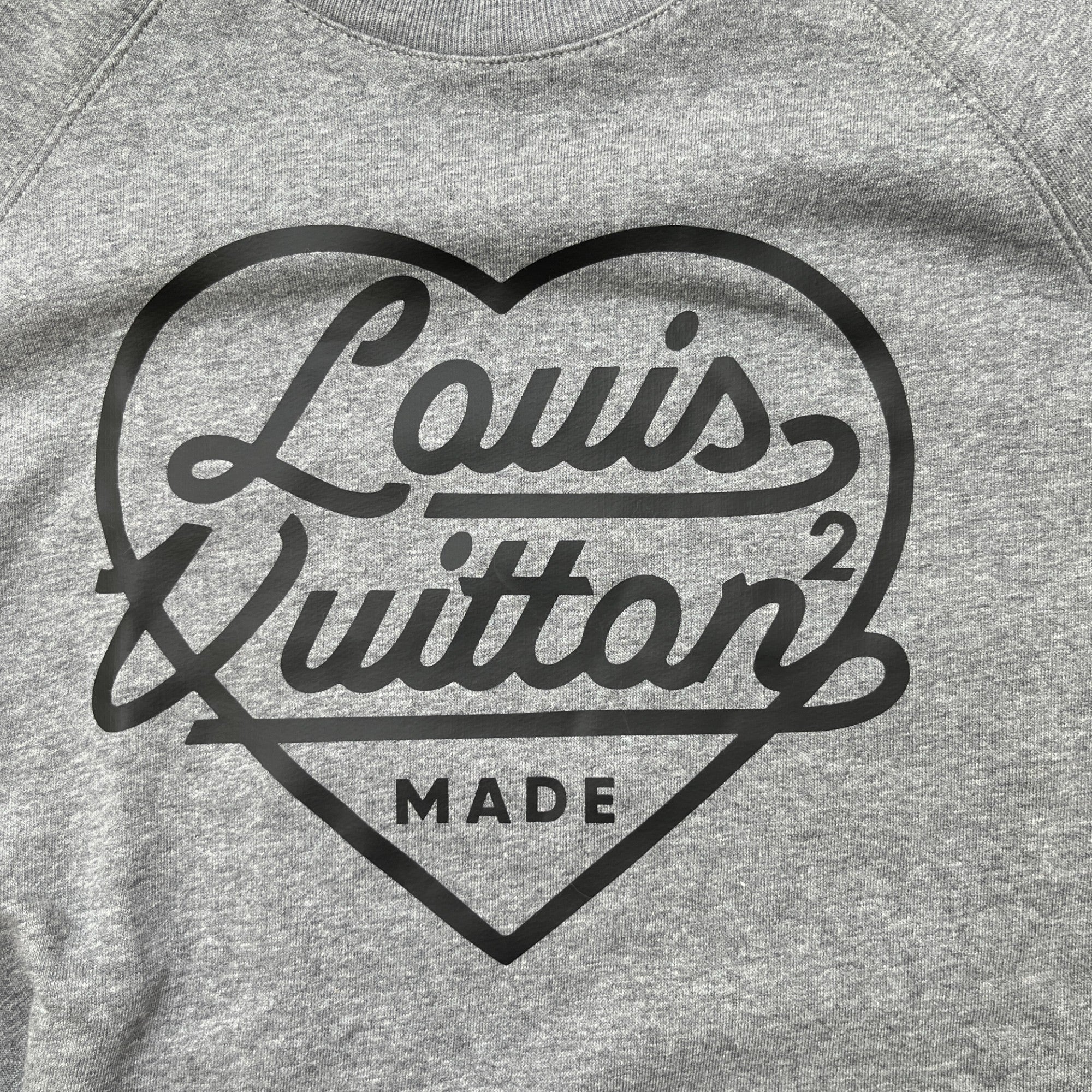 Men's X Nigo Heart Logo Sweatshirt Grey Size S