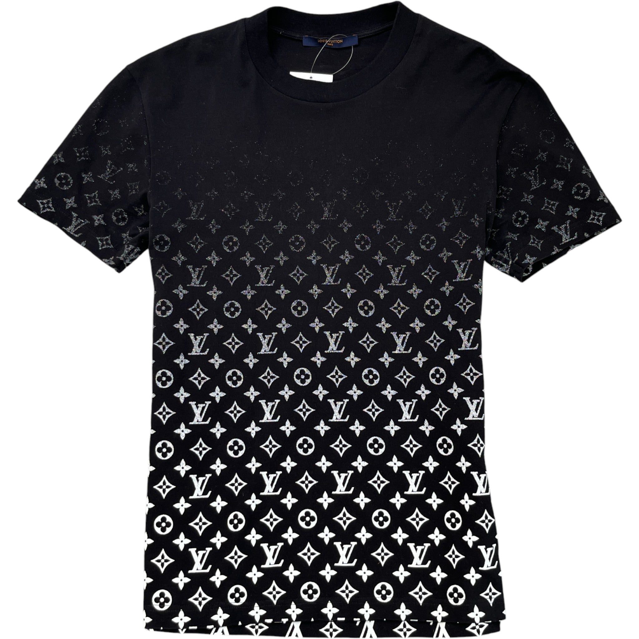 Men's Monogram Gradient T-Shirt Black Size M