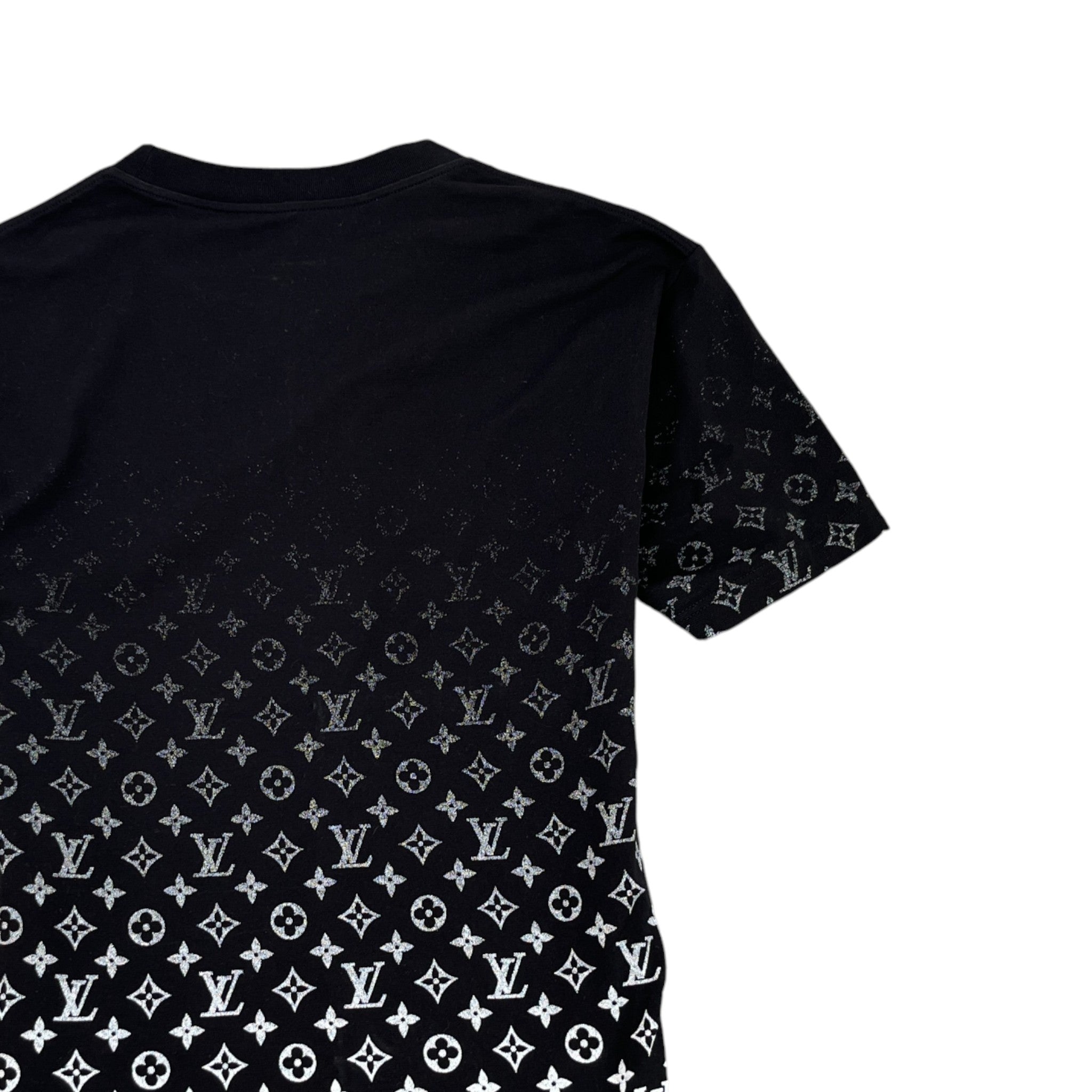 Men's Monogram Gradient T-Shirt Black Size M