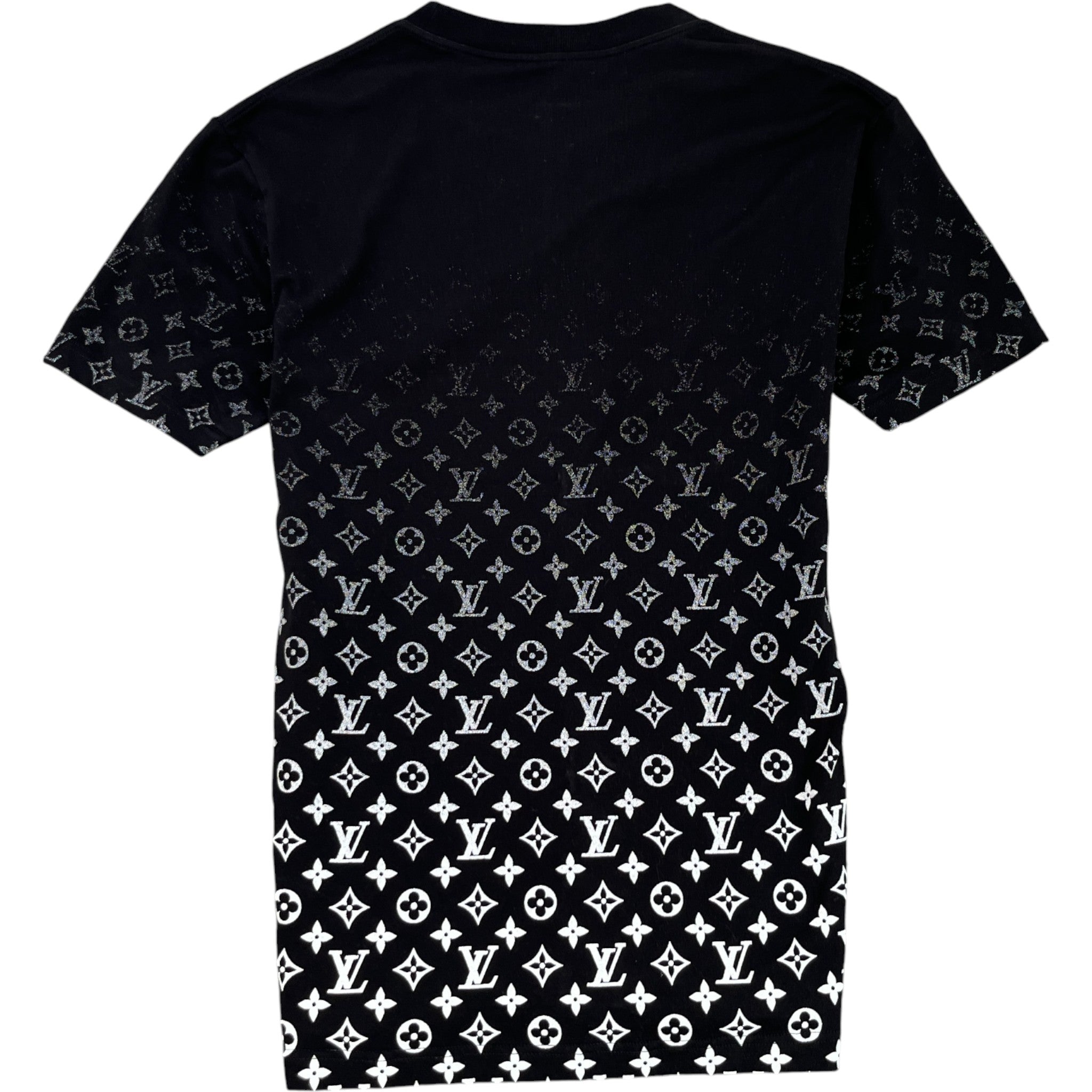 Men's Monogram Gradient T-Shirt Black Size M