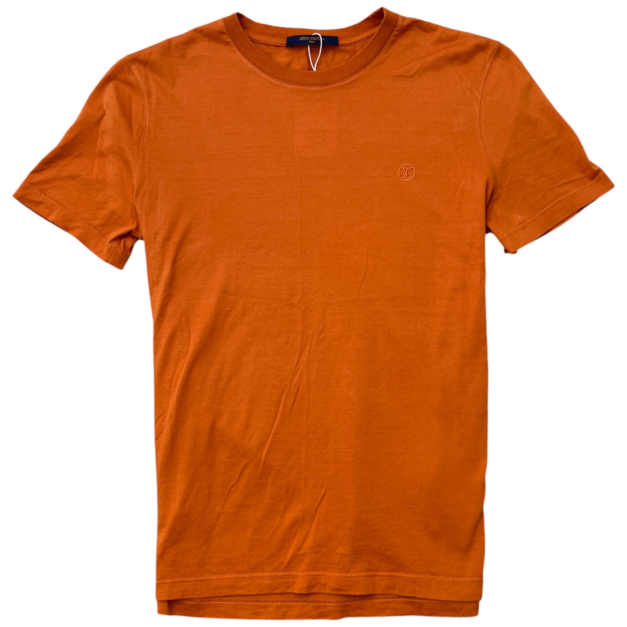 Men's Embroidered Logo T-Shirt Burnt Orange Size M