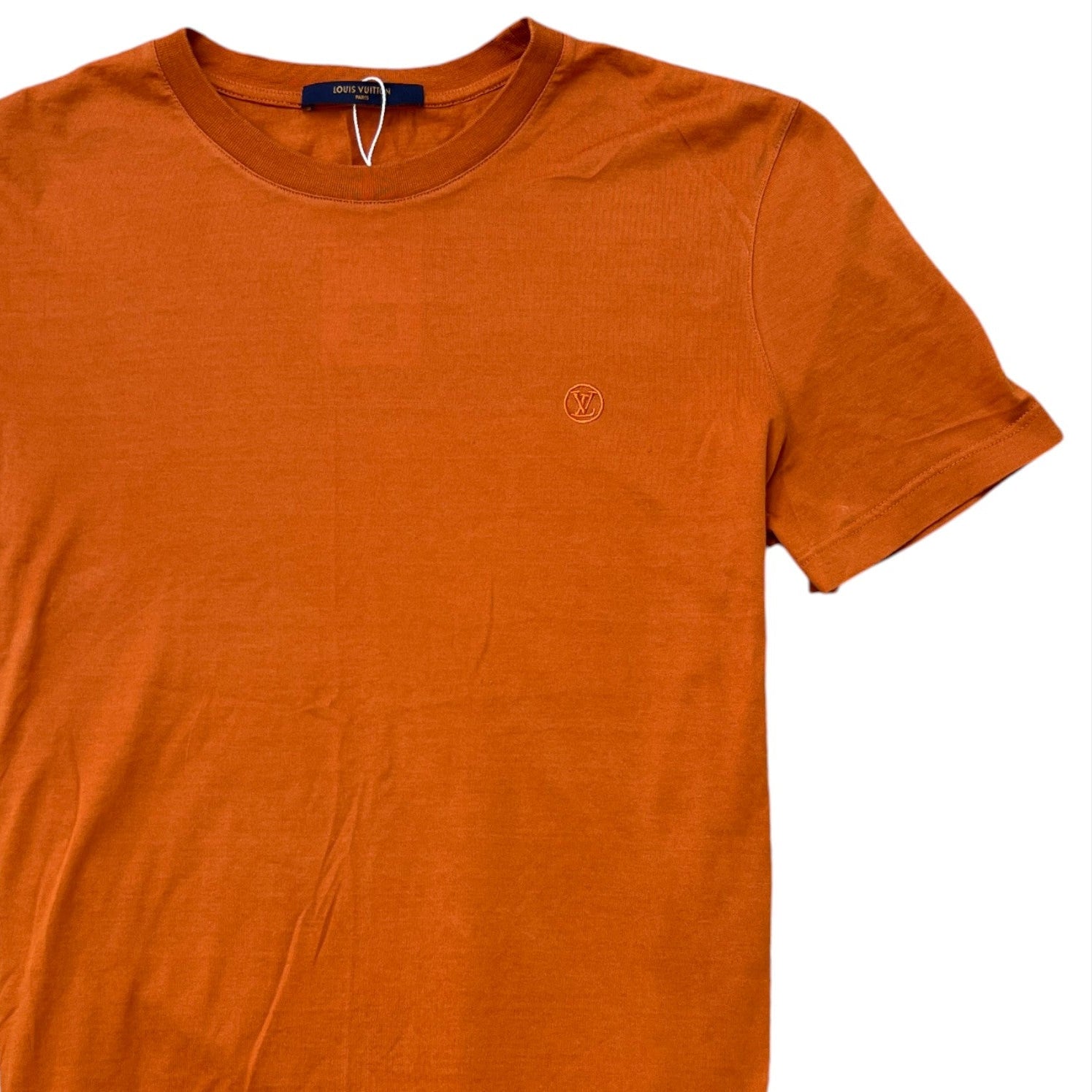 Men's Embroidered Logo T-Shirt Burnt Orange Size M