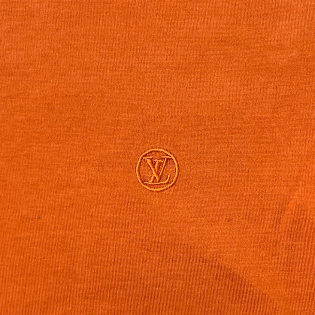 Men's Embroidered Logo T-Shirt Burnt Orange Size M