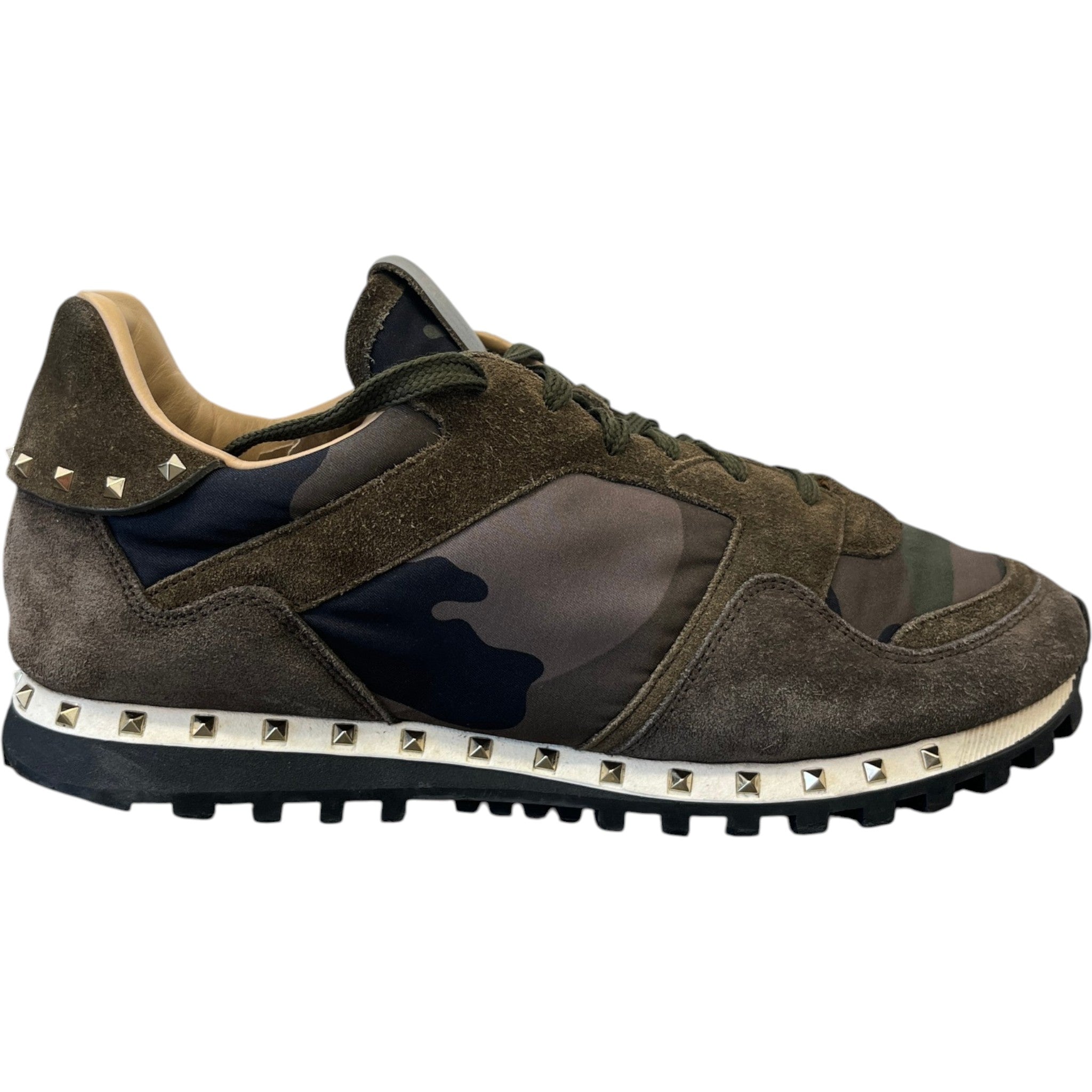 Men's Rockstud Low Trainers Green Size EU 42 / UK 8