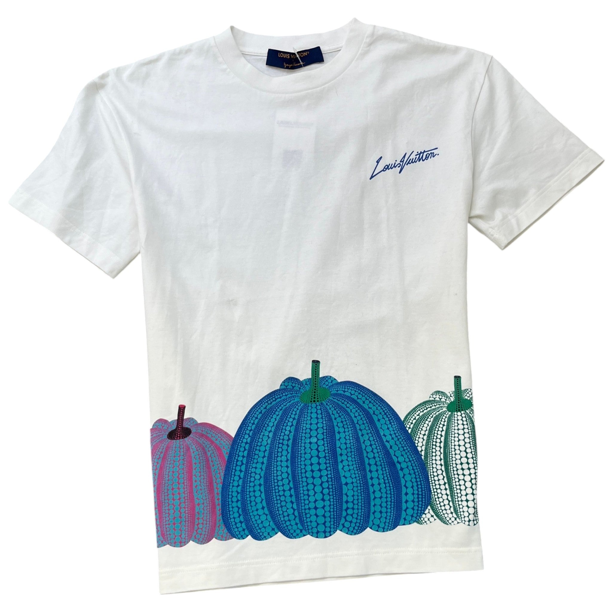 Men's X Yayoi Kusama Pumpkin Dots T-Shirt White Size XS