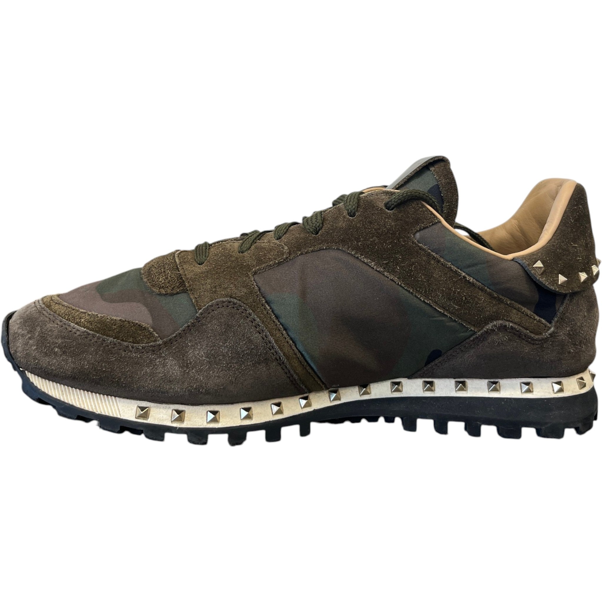 Men's Rockstud Low Trainers Green Size EU 42 / UK 8
