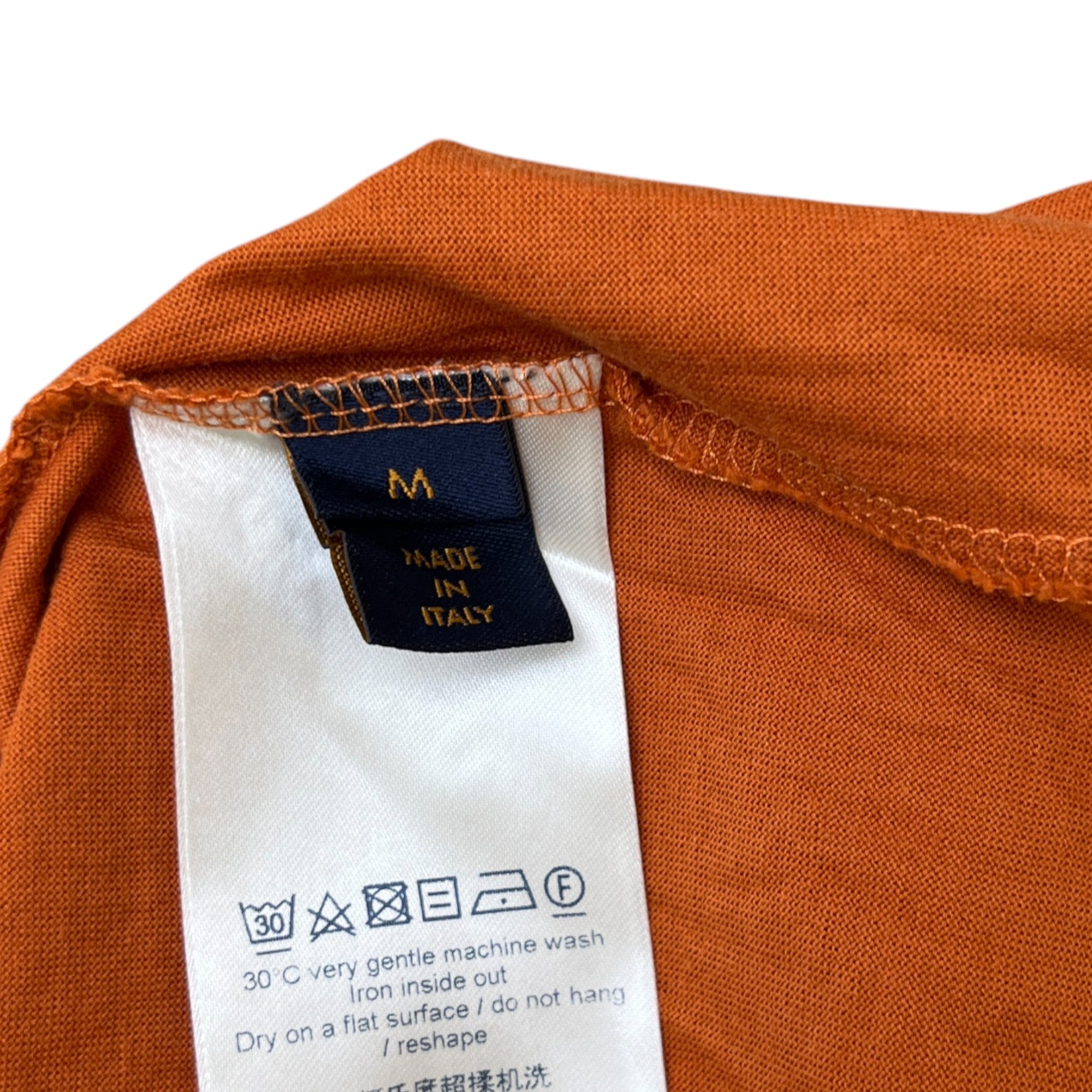 Men's Embroidered Logo T-Shirt Burnt Orange Size M