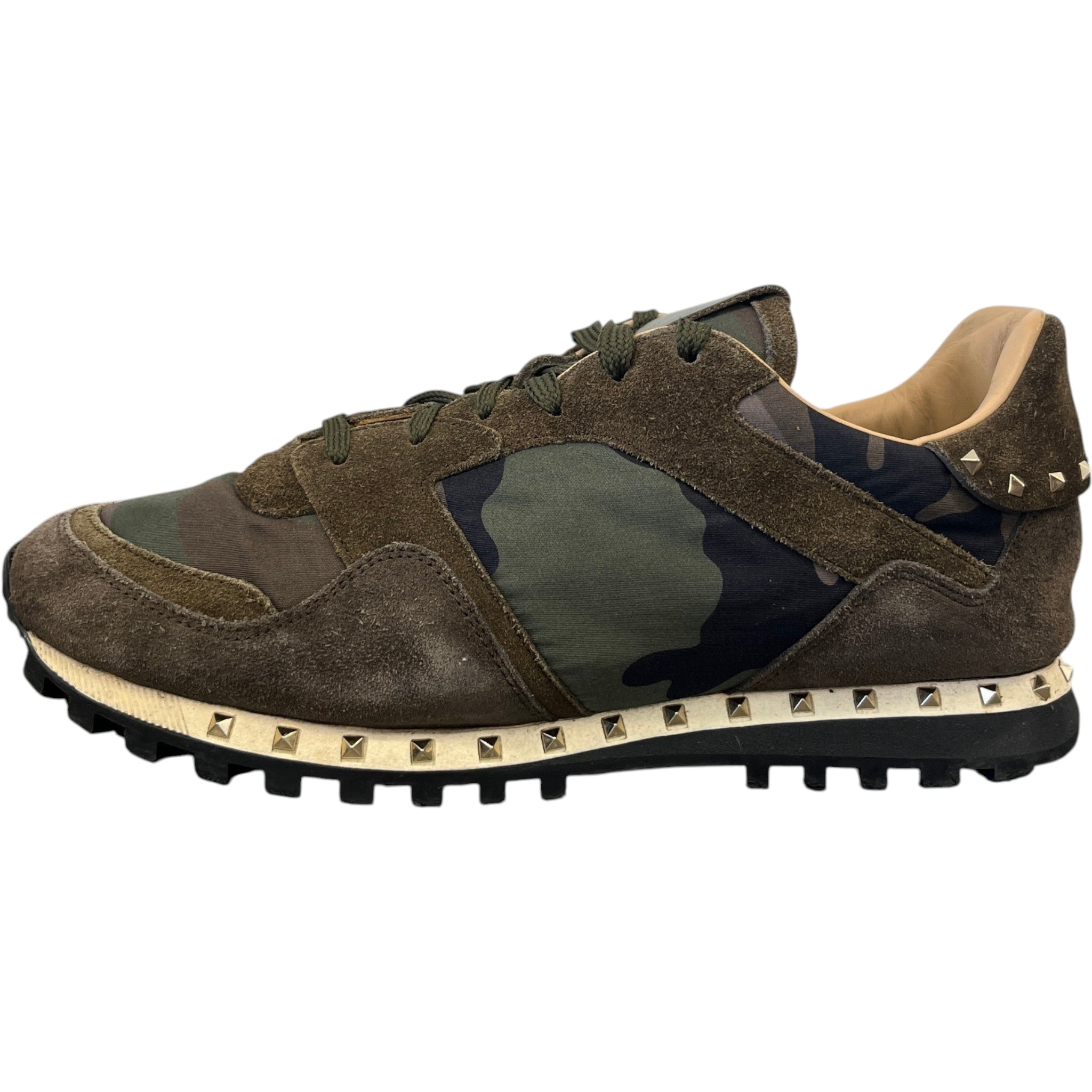 Men's Rockstud Low Trainers Green Size EU 42 / UK 8