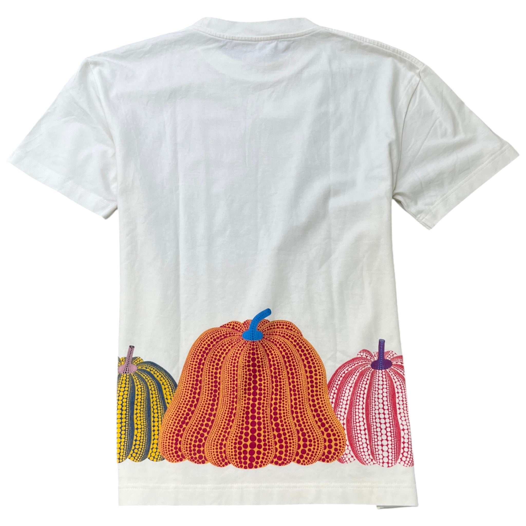 Men's X Yayoi Kusama Pumpkin Dots T-Shirt White Size XS