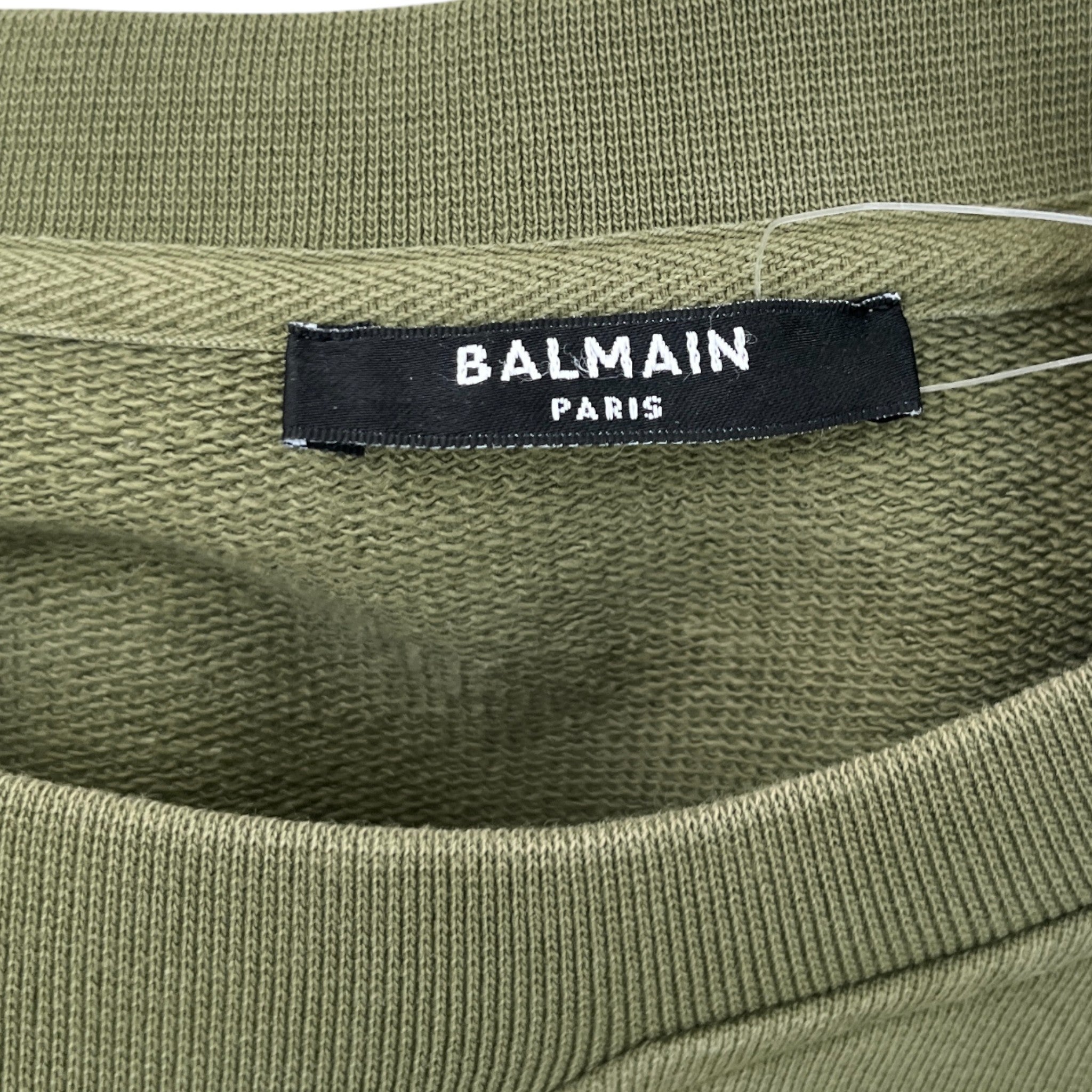 Men's Logo Print Sweatshirt Green Size XXL