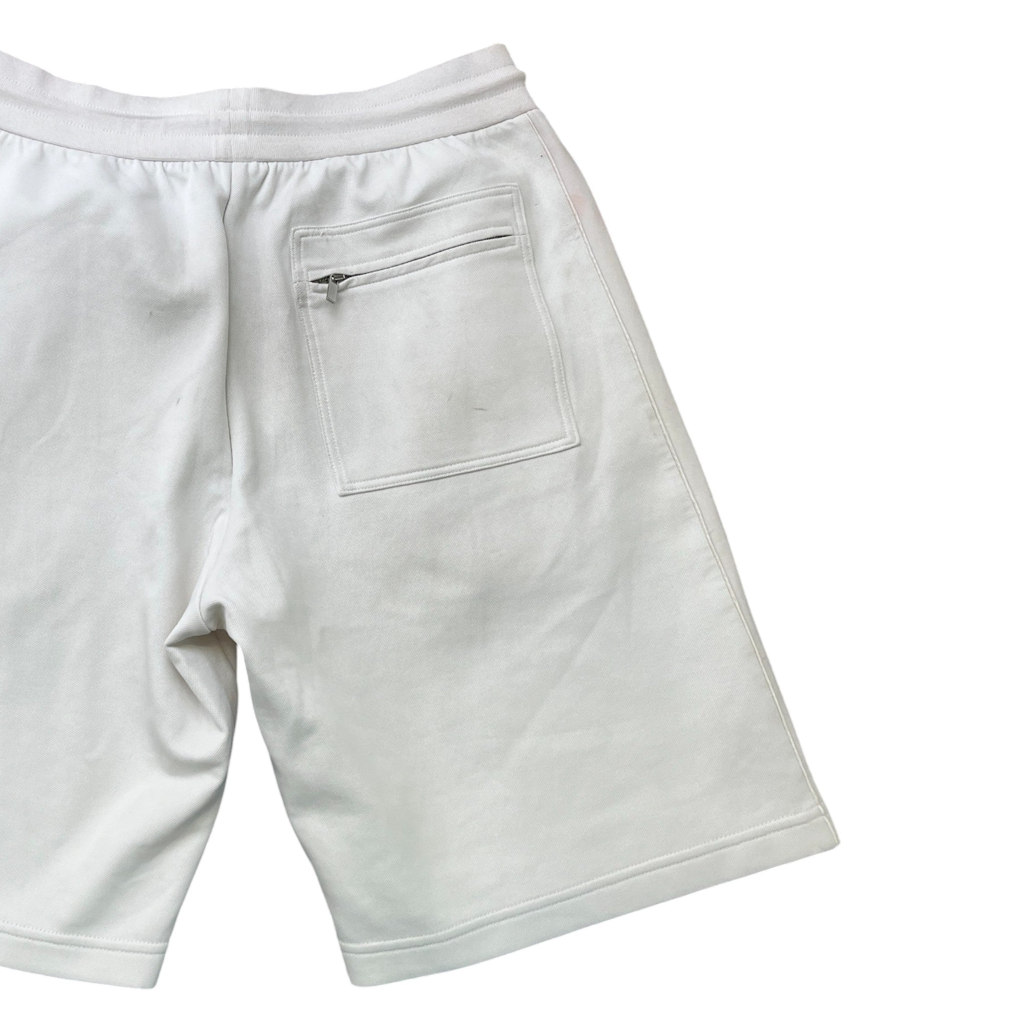 Men's Embroidered Logo Shorts White Size M