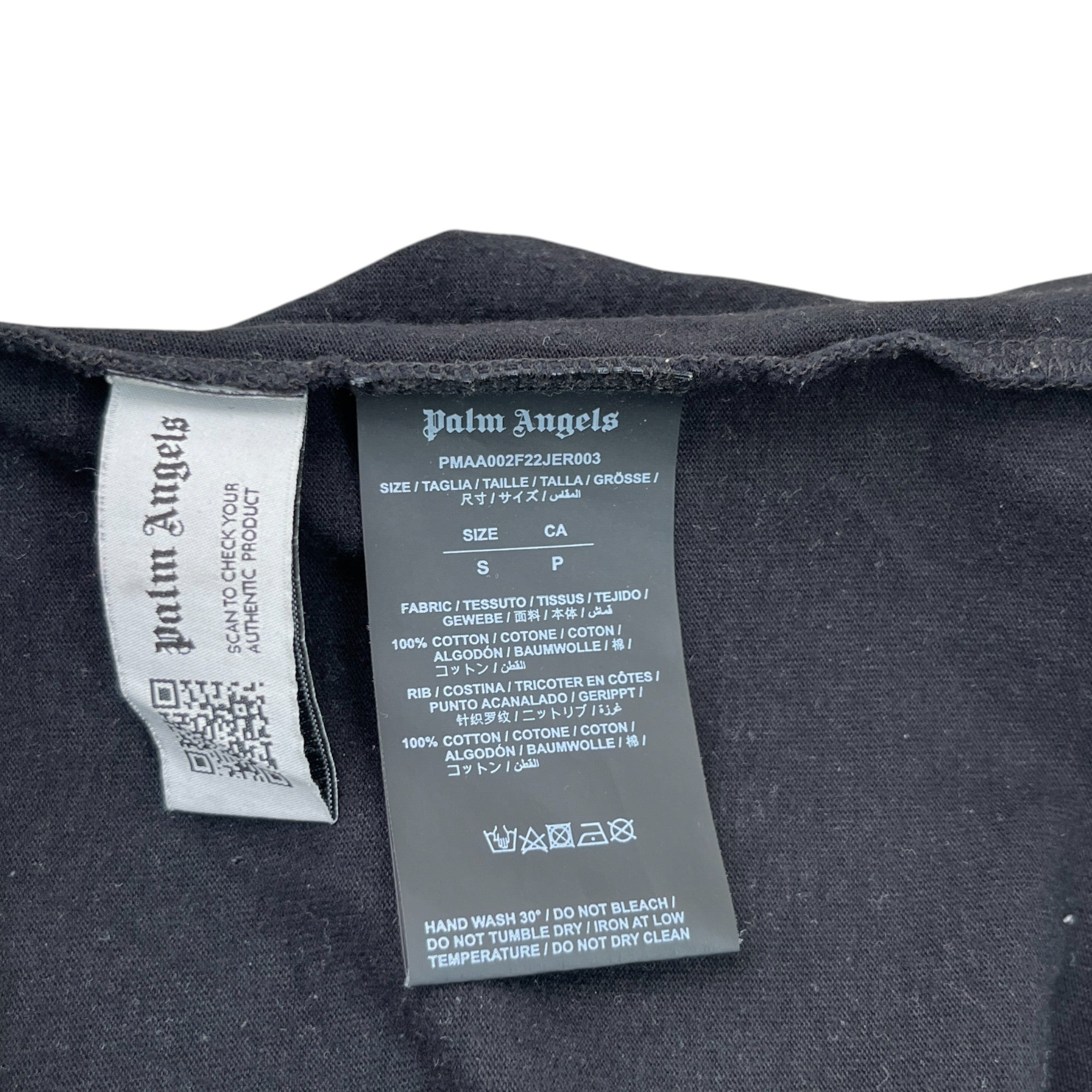 Men's Oversized Glitter Logo T-Shirt Black Size S