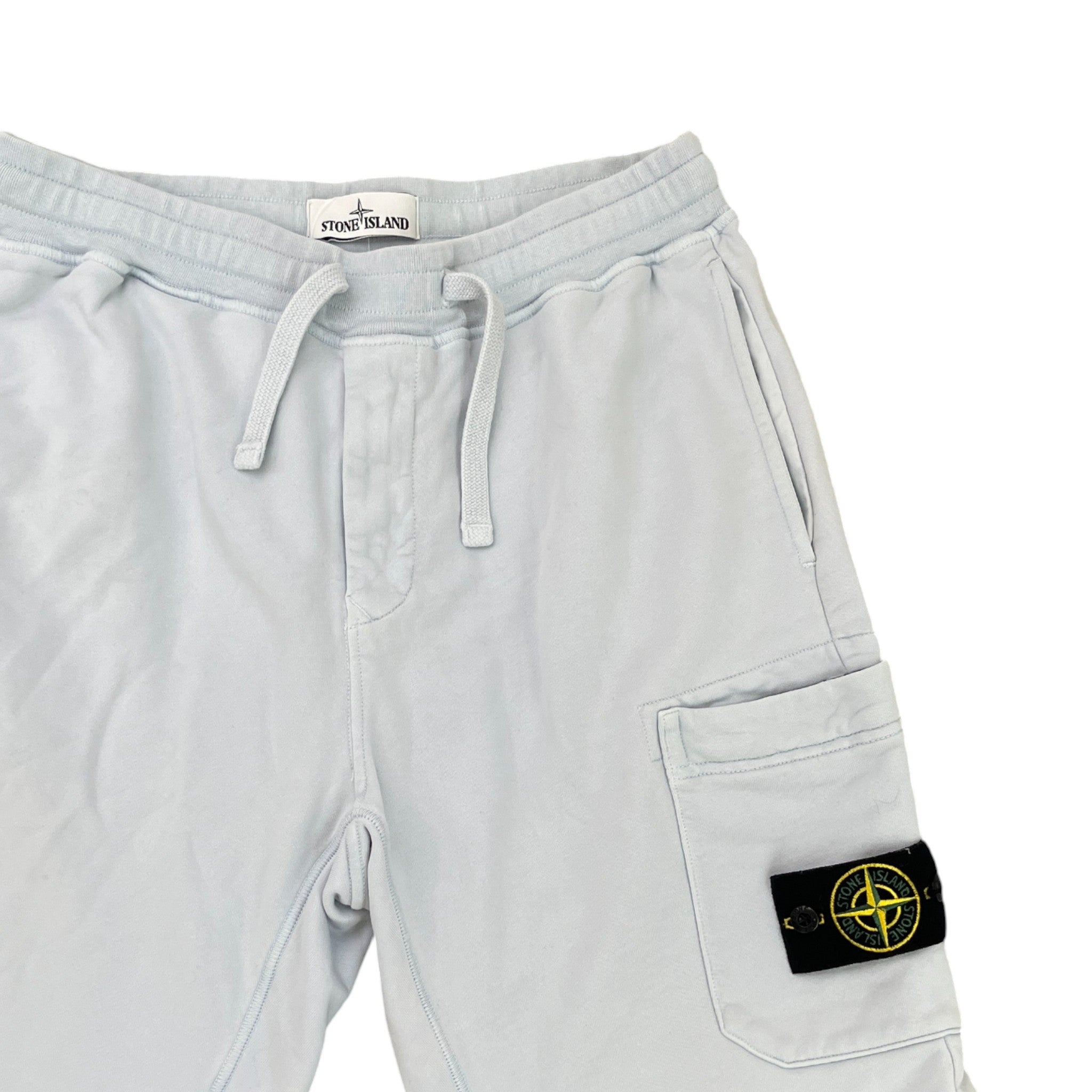 Men's Applique Logo Shorts Blue Size M