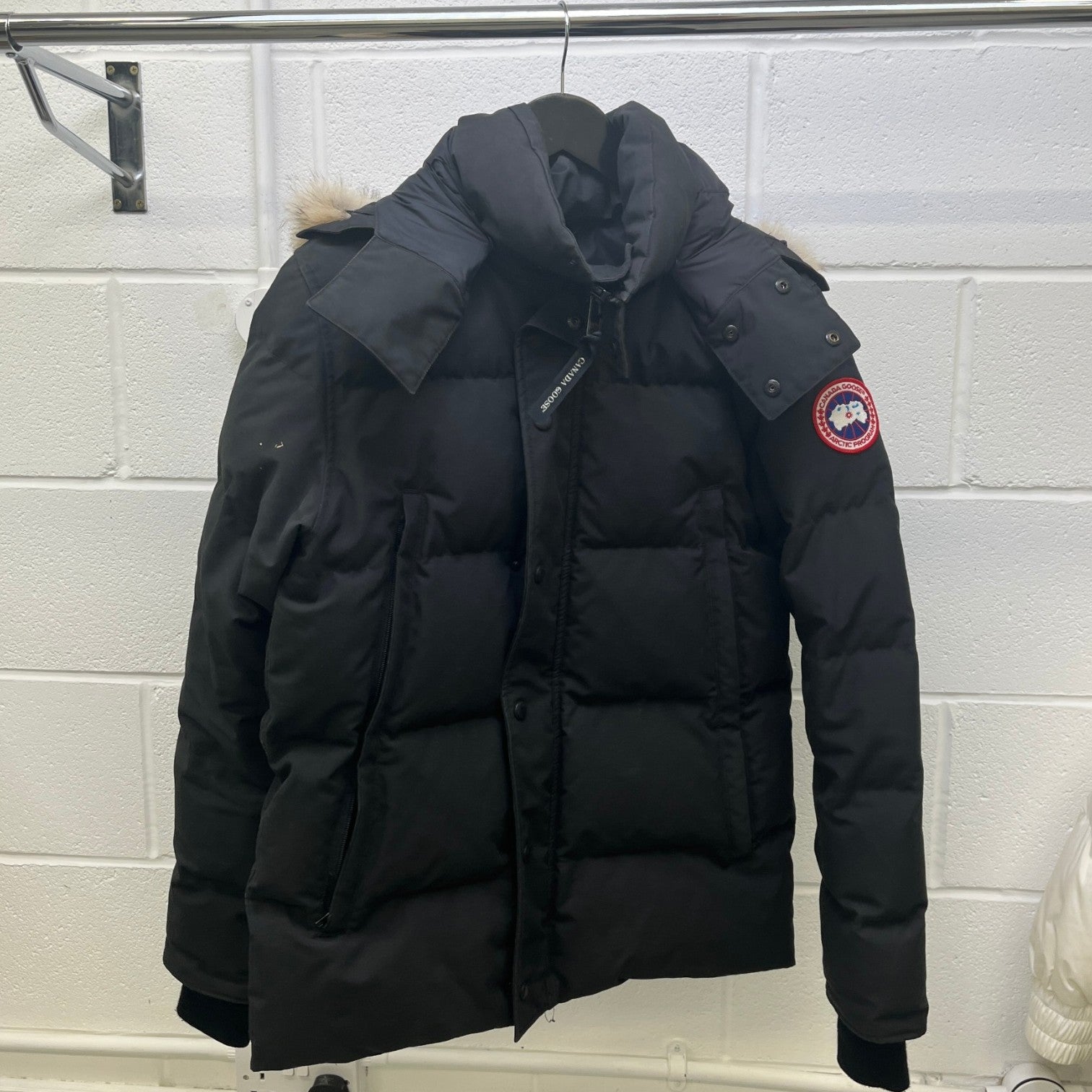 Men's Wyndham Parka Down Jacket Black Size M