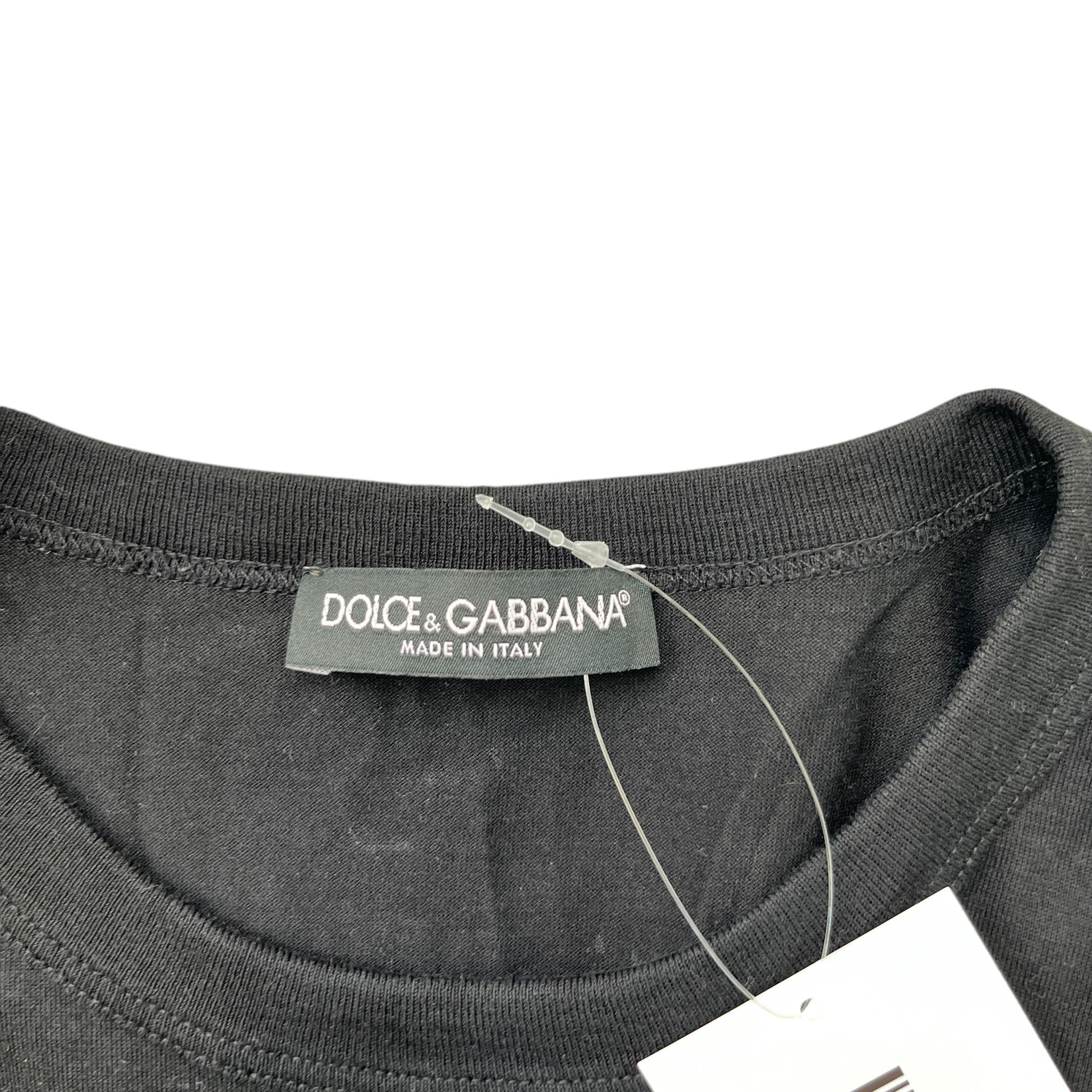 Men's Plaque Logo T-Shirt Black Size IT 48 / UK M