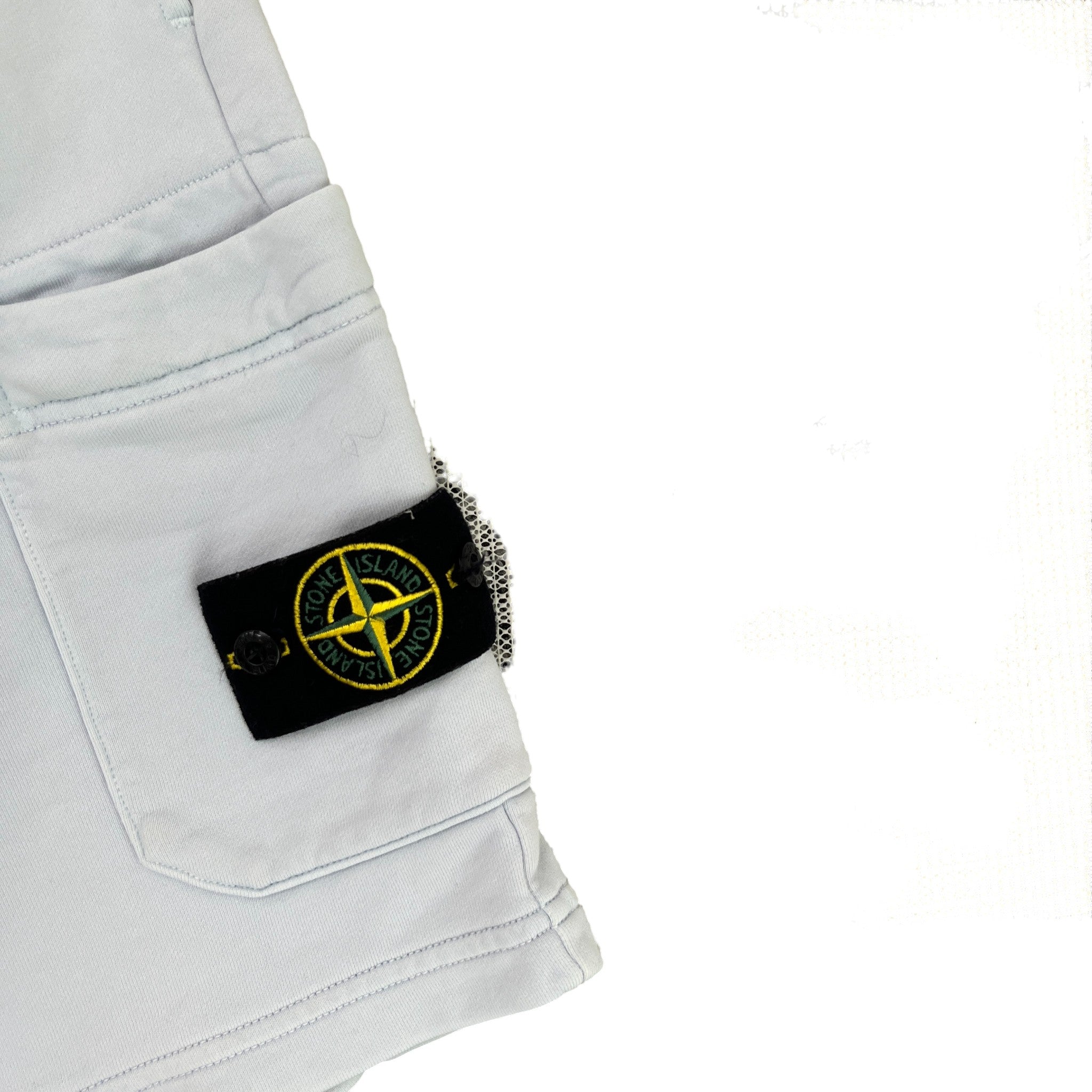 Men's Applique Logo Shorts Blue Size M