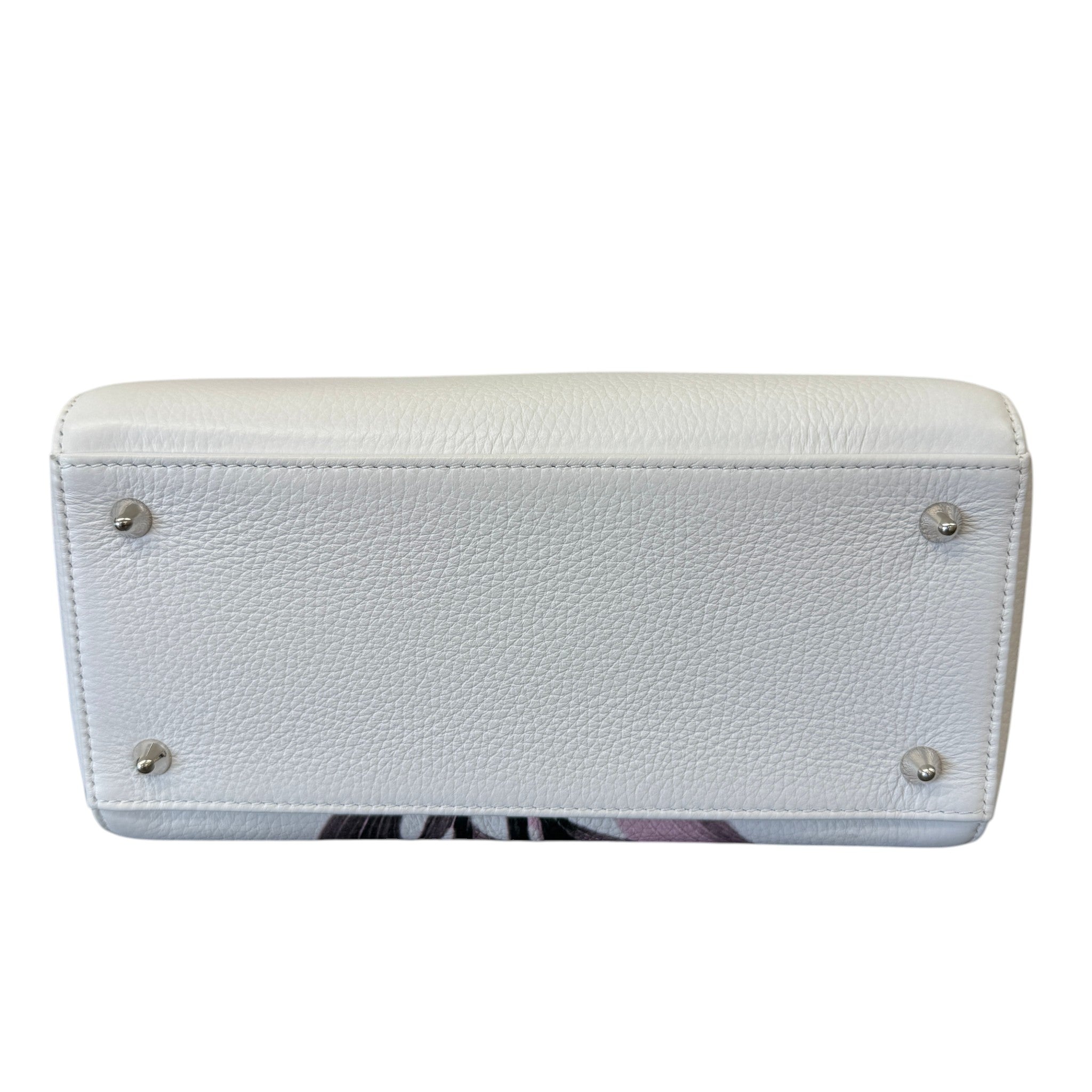 Women's Lady Dior Floral Handbag White