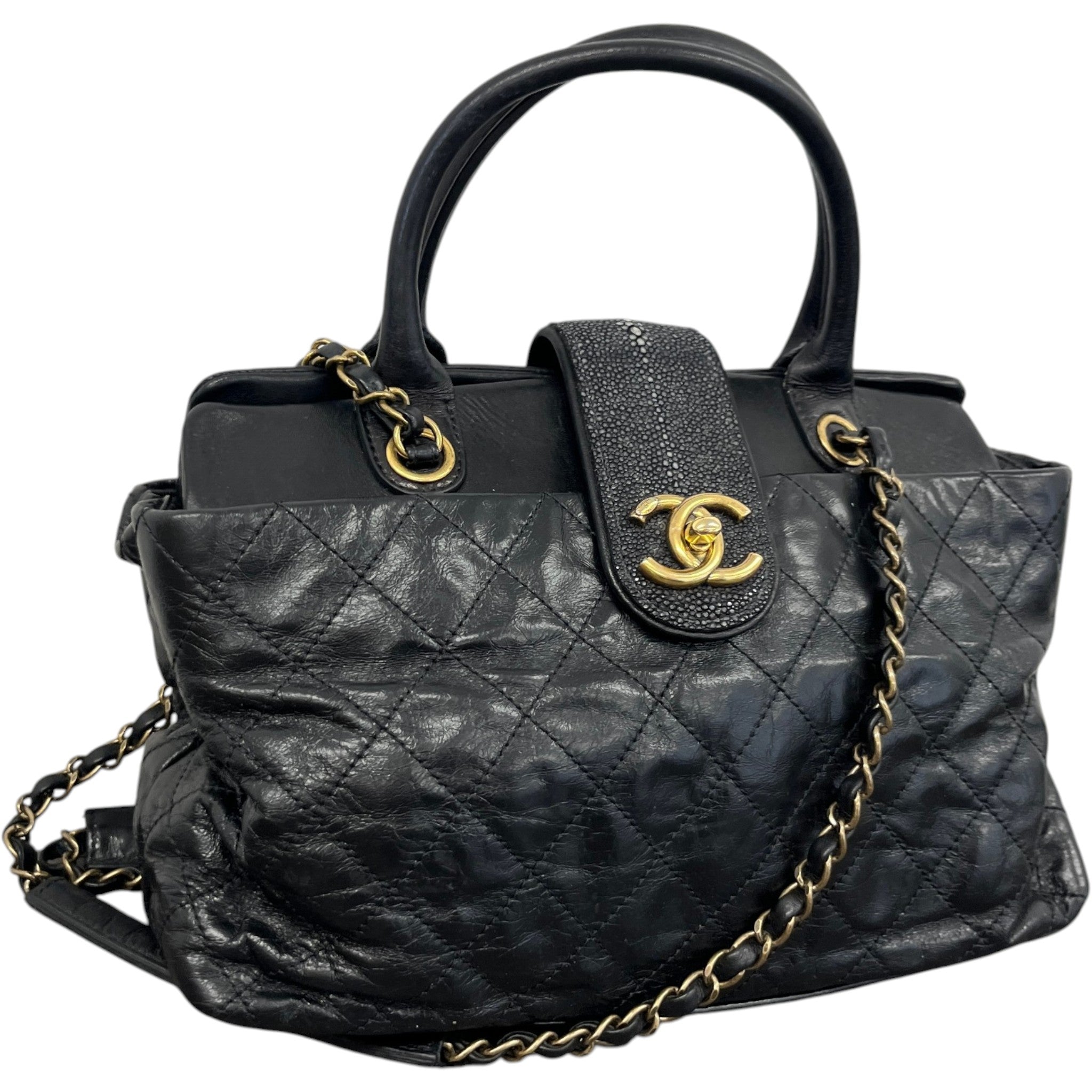 Women's Small Stingray Bindi Tote Handbag Black