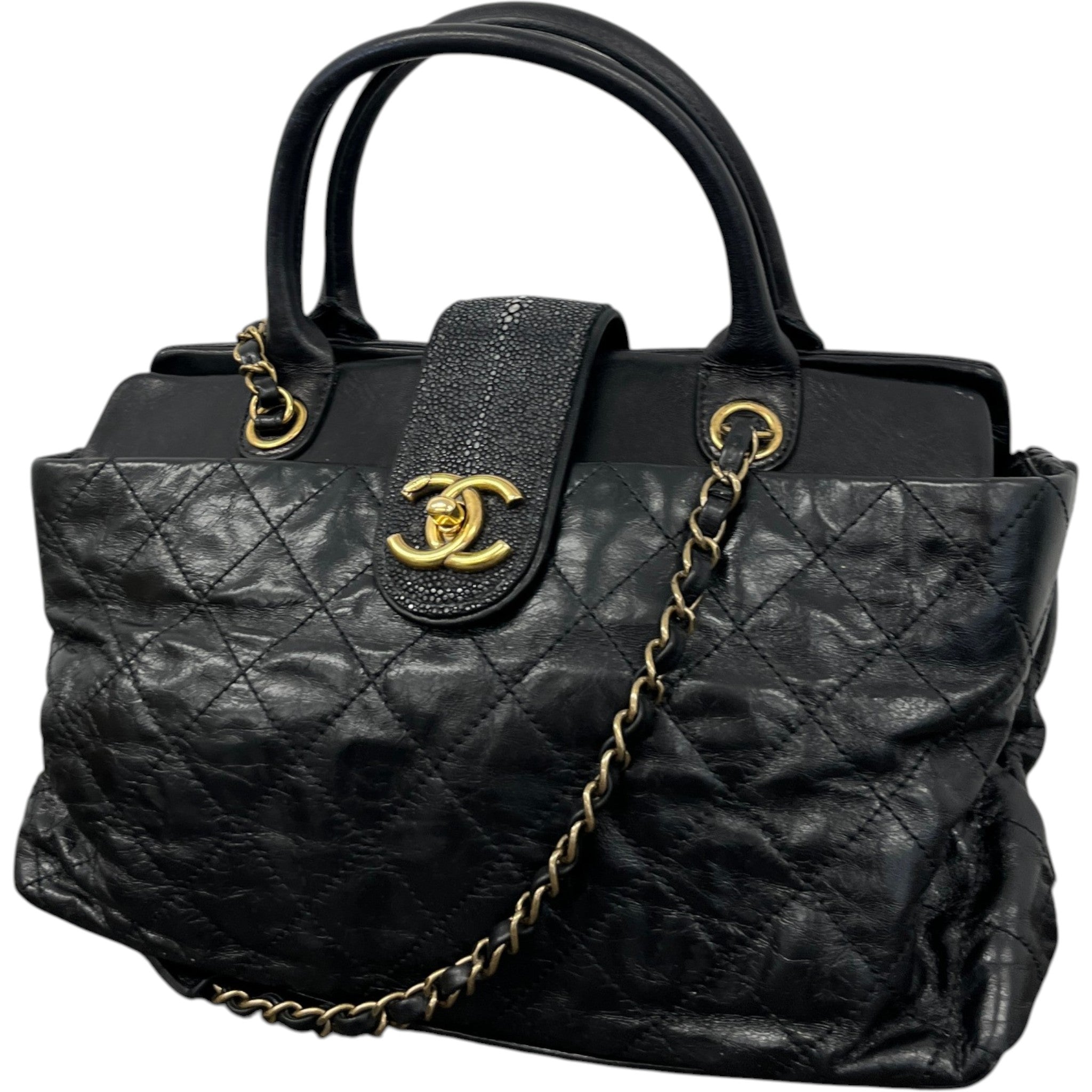 Women's Small Stingray Bindi Tote Handbag Black