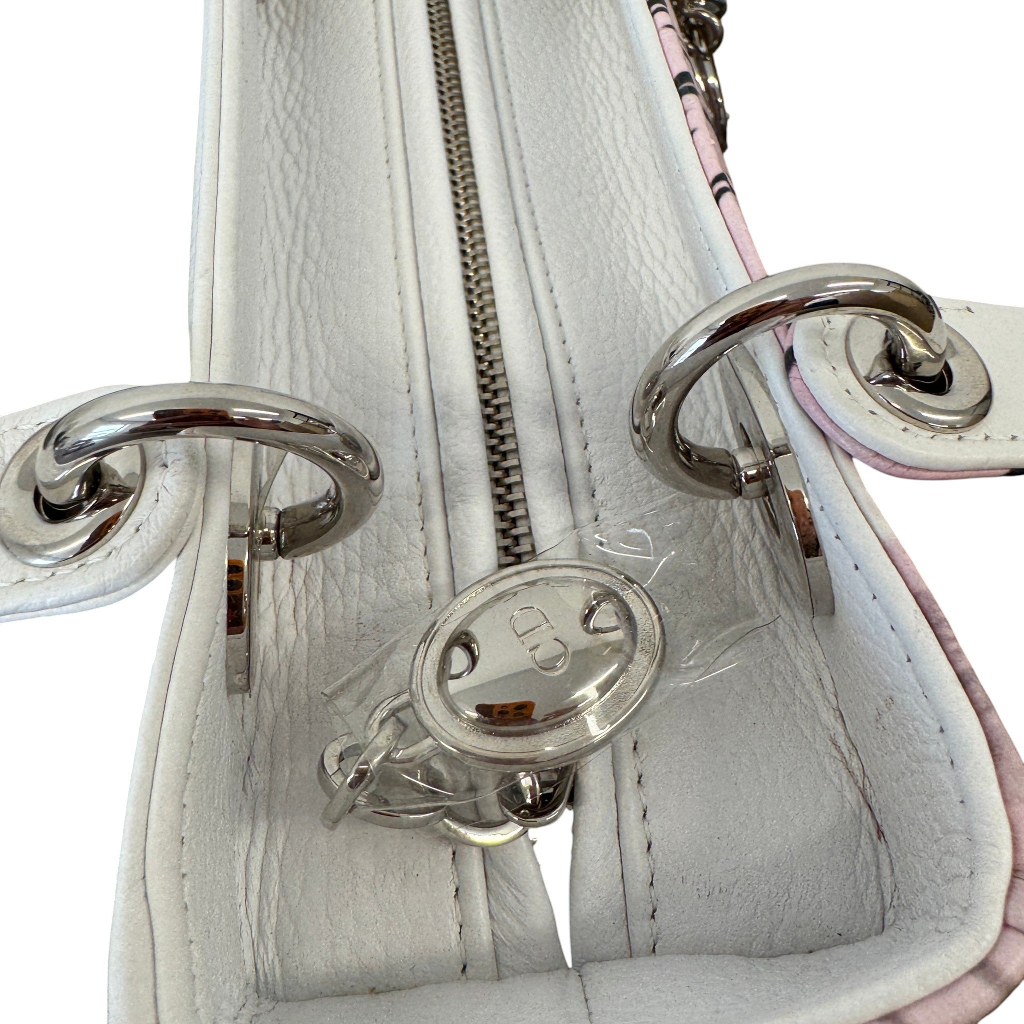 Women's Lady Dior Floral Handbag White