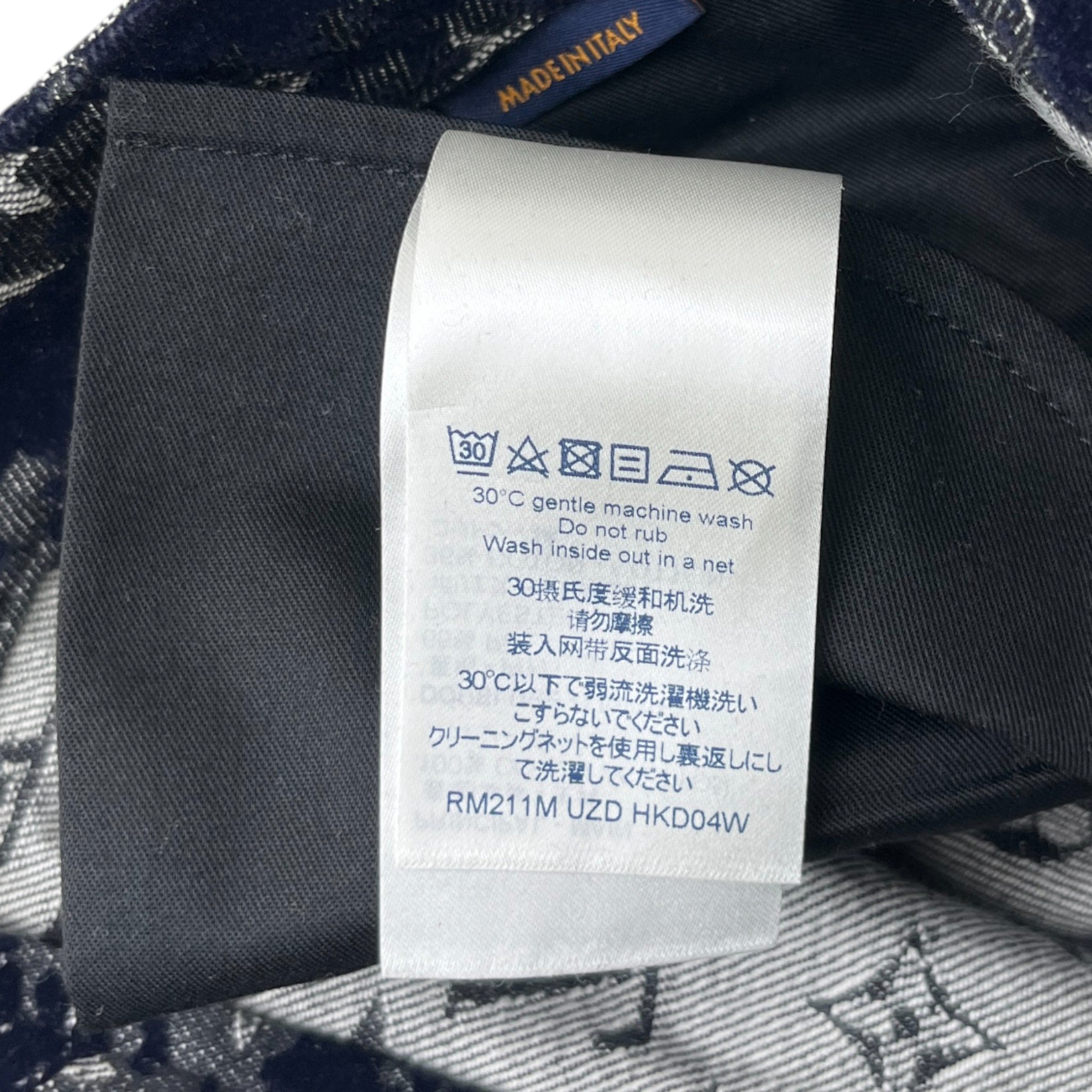 Men's Monogram Logo Jeans Navy Size Waist 30"