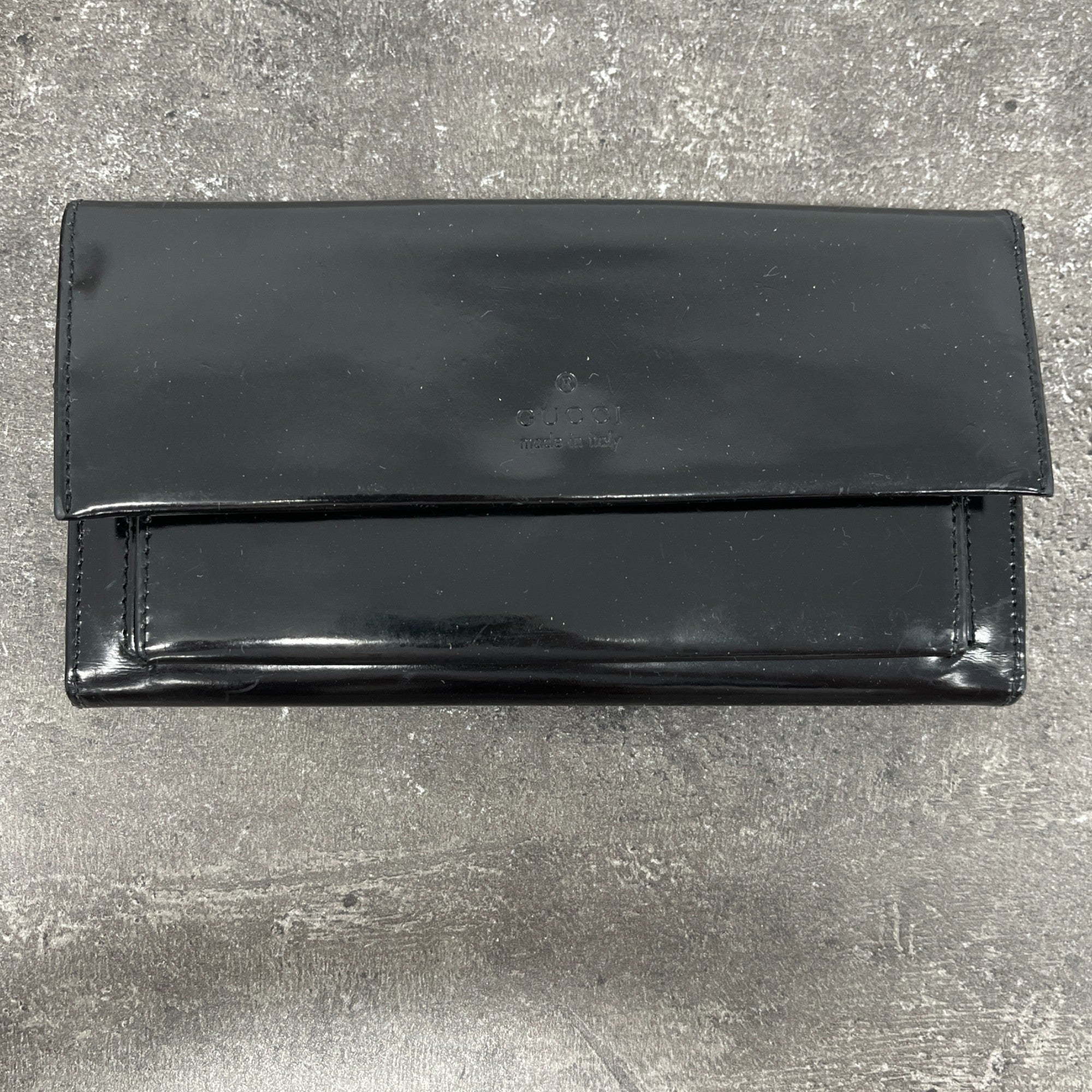 Women's Embossed Logo Purse Black