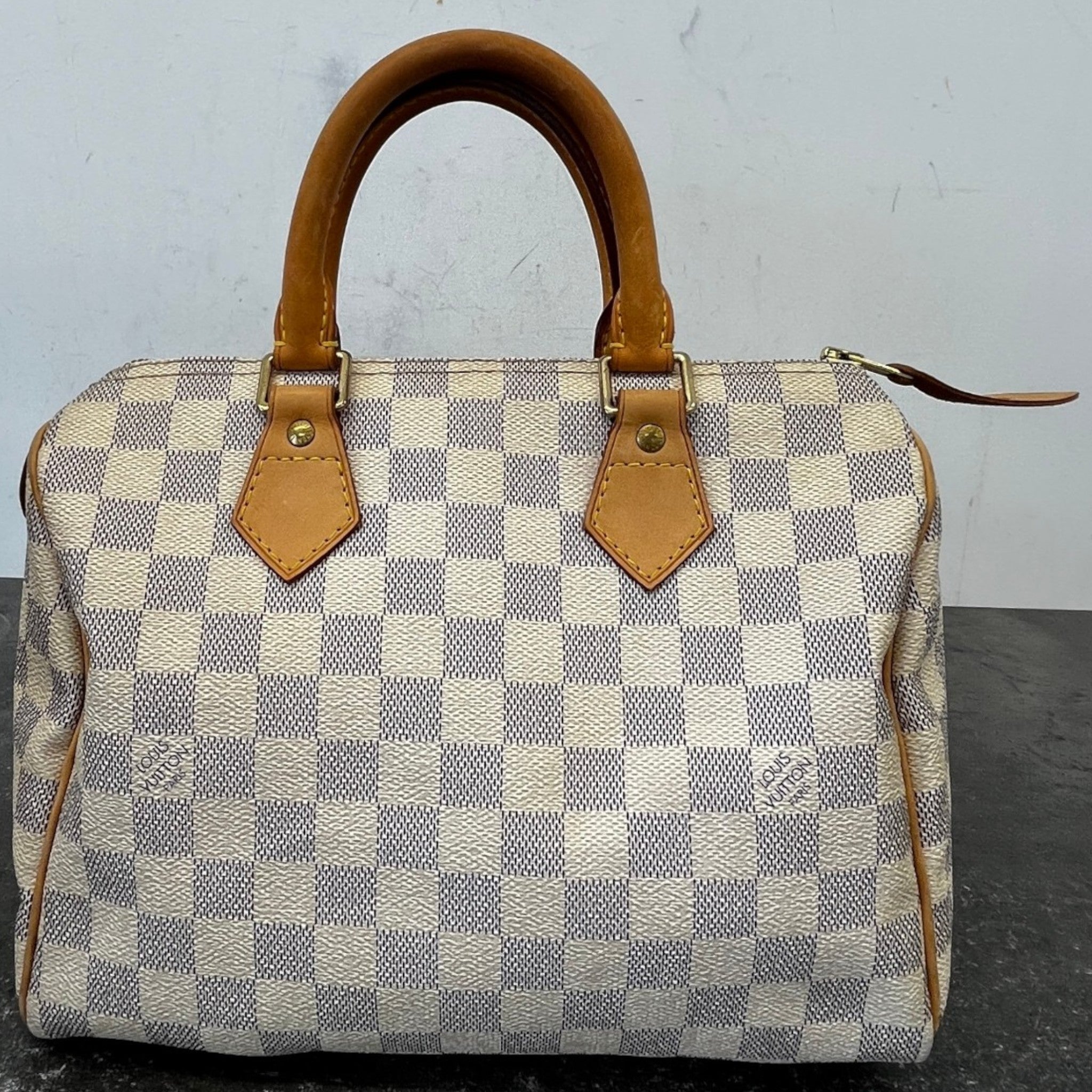 Women's Damier Azur Speedy 25 Bag White