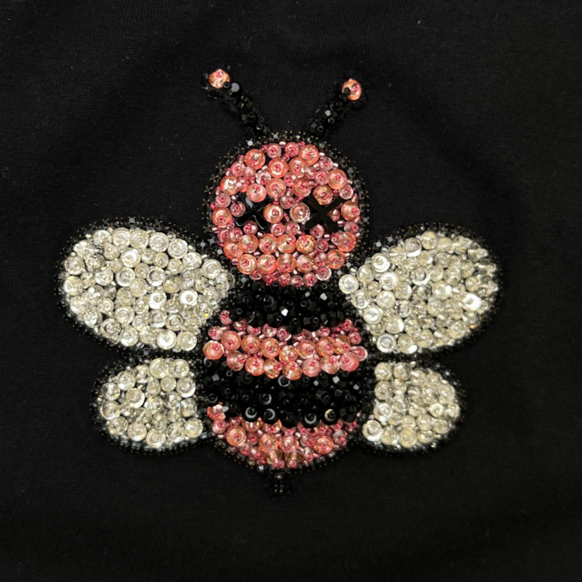 Men's X Kaws Crystal Bee T-Shirt Black Size M