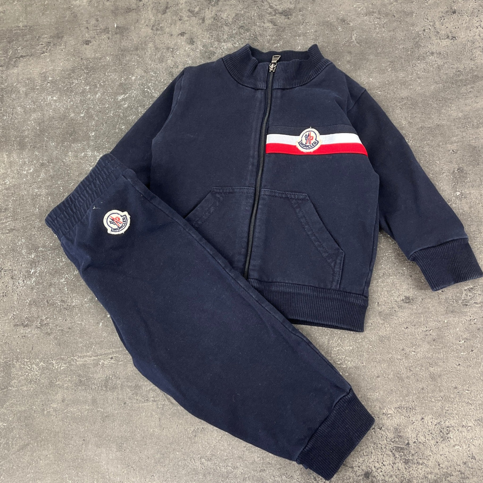 Men's Completo Maglia Age 6/9 Months Full Tracksuit Navy Size XXS