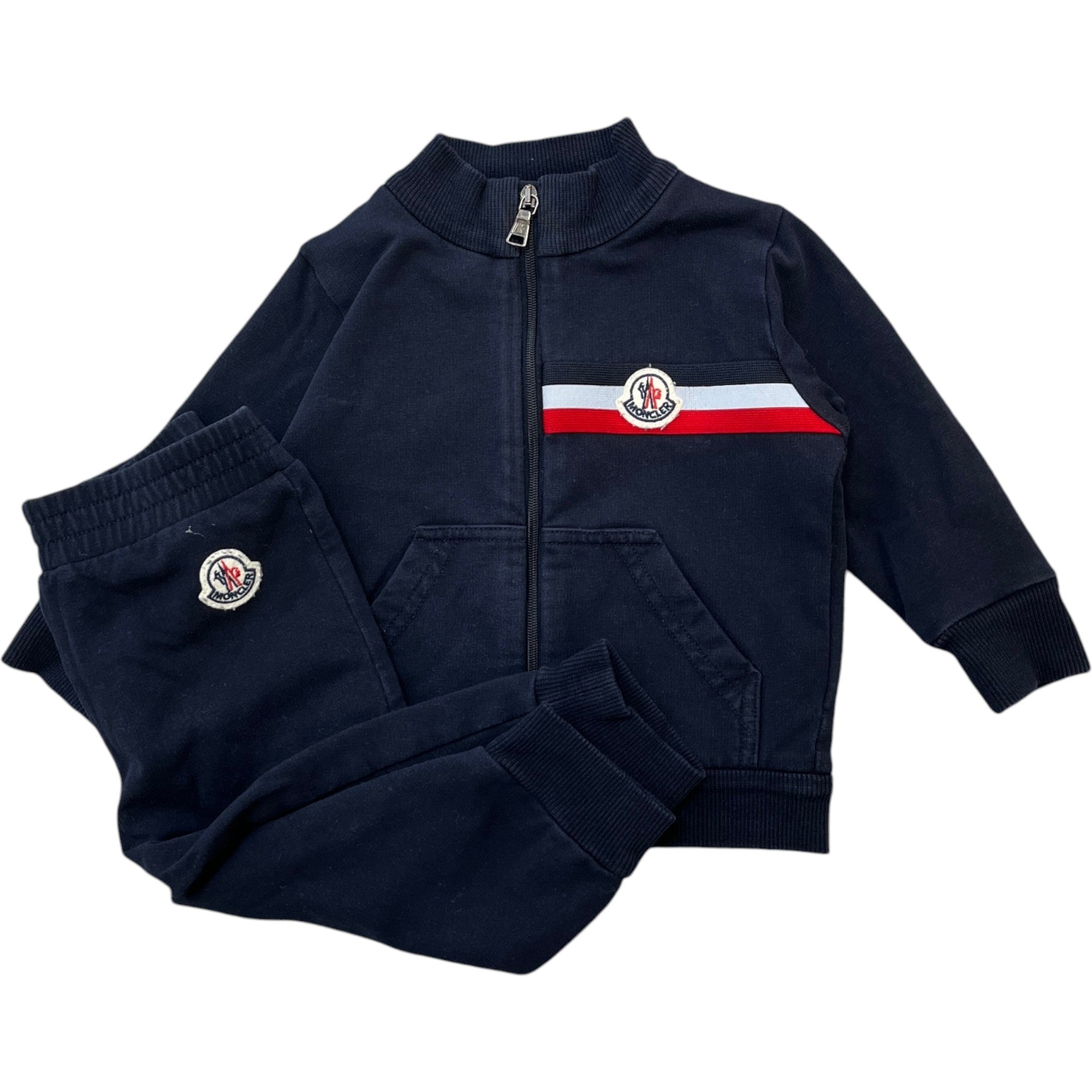 Men's Completo Maglia Age 6/9 Months Full Tracksuit Navy Size XXS
