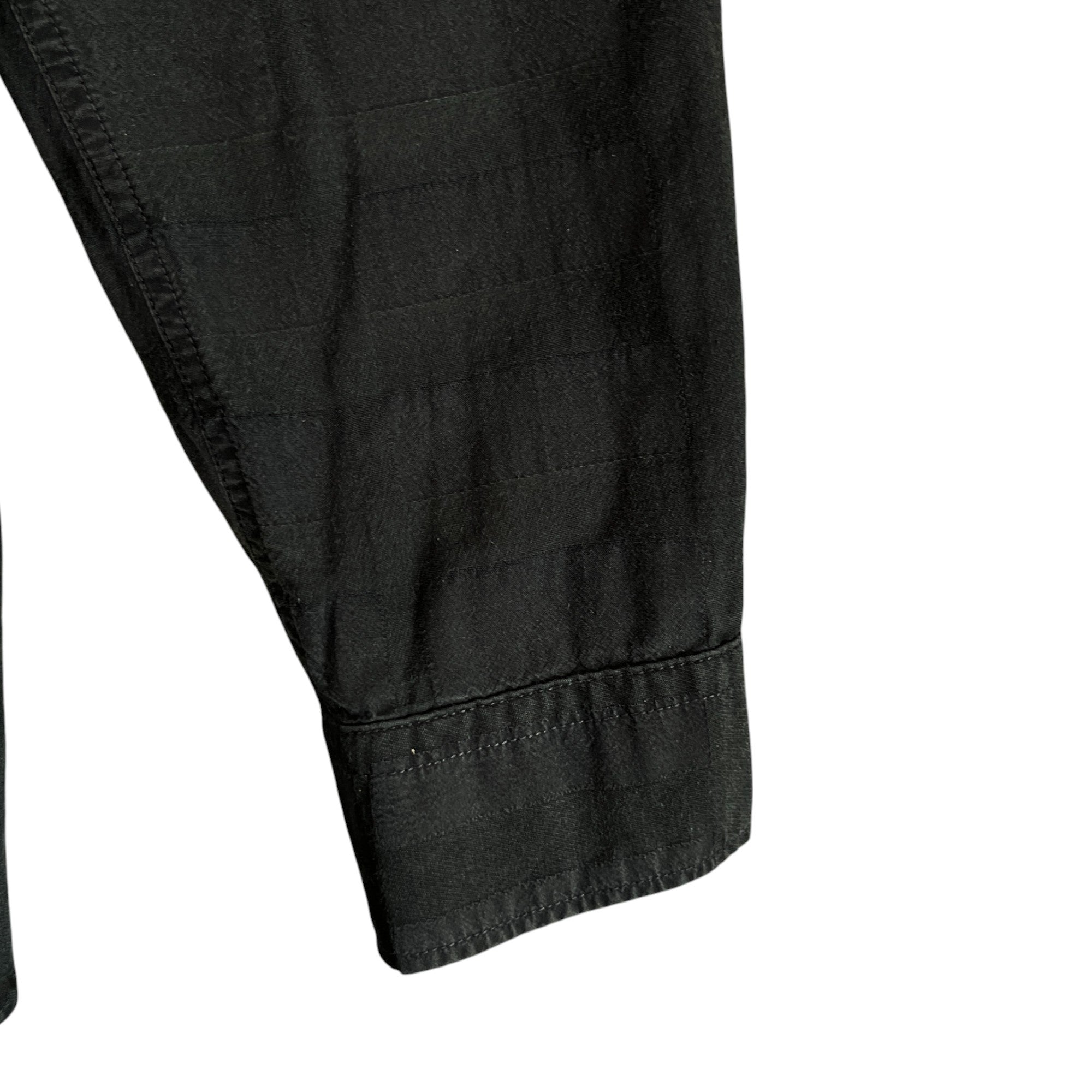 Men's Checkered Long Sleeve Shirt Navy Size S