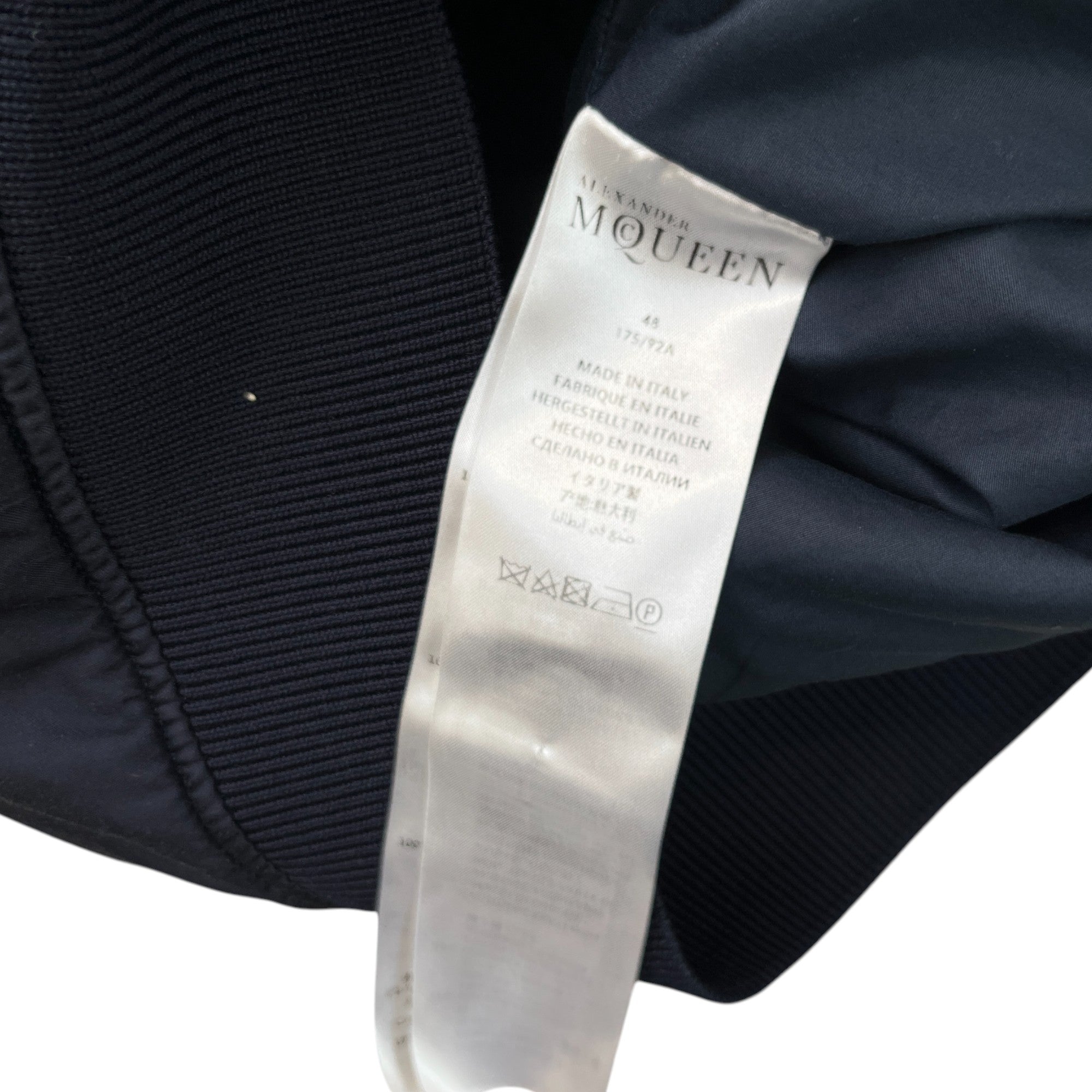 Men's Stitch Logo Print Jacket Navy Size IT 48 / M