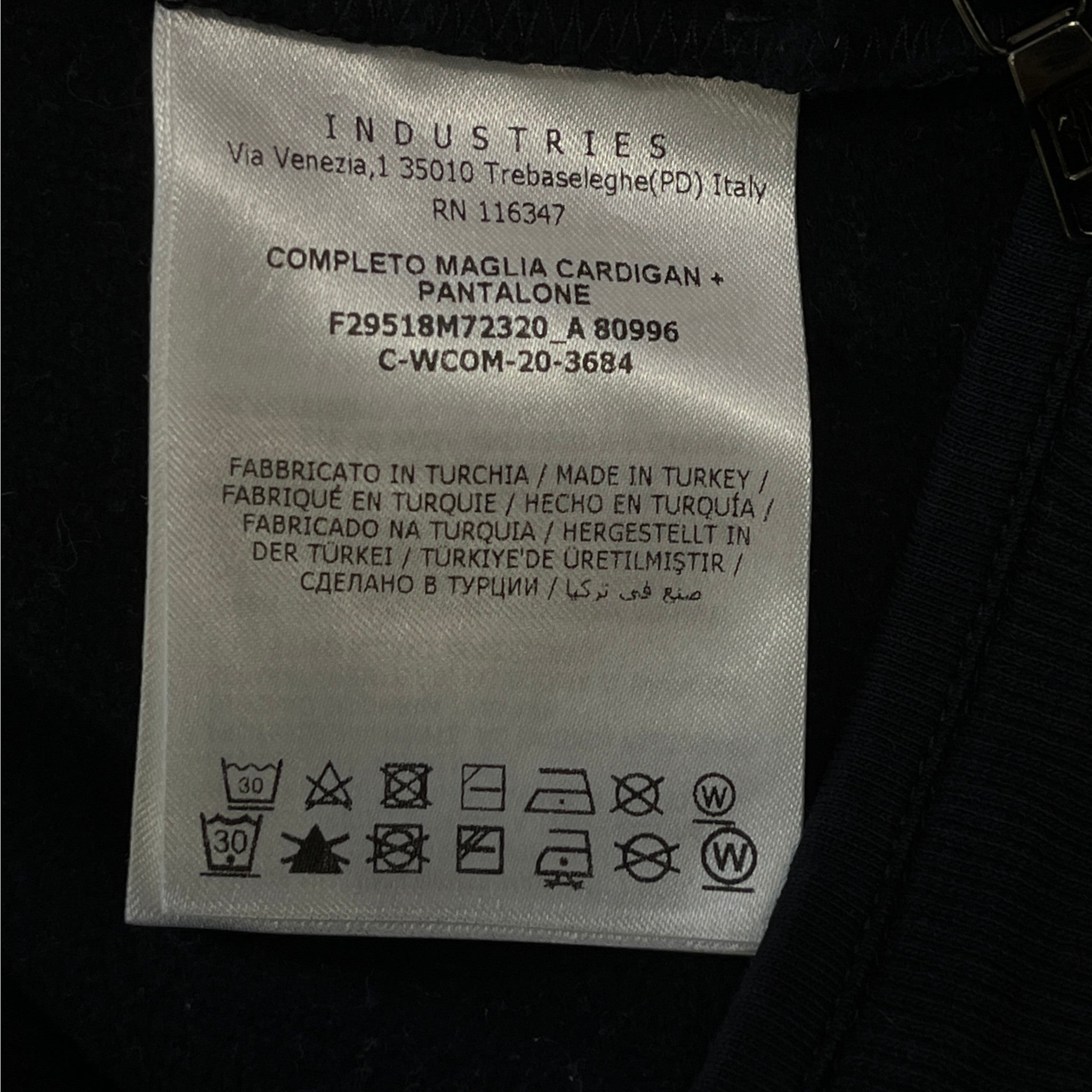 Men's Completo Maglia Age 6/9 Months Full Tracksuit Navy Size XXS