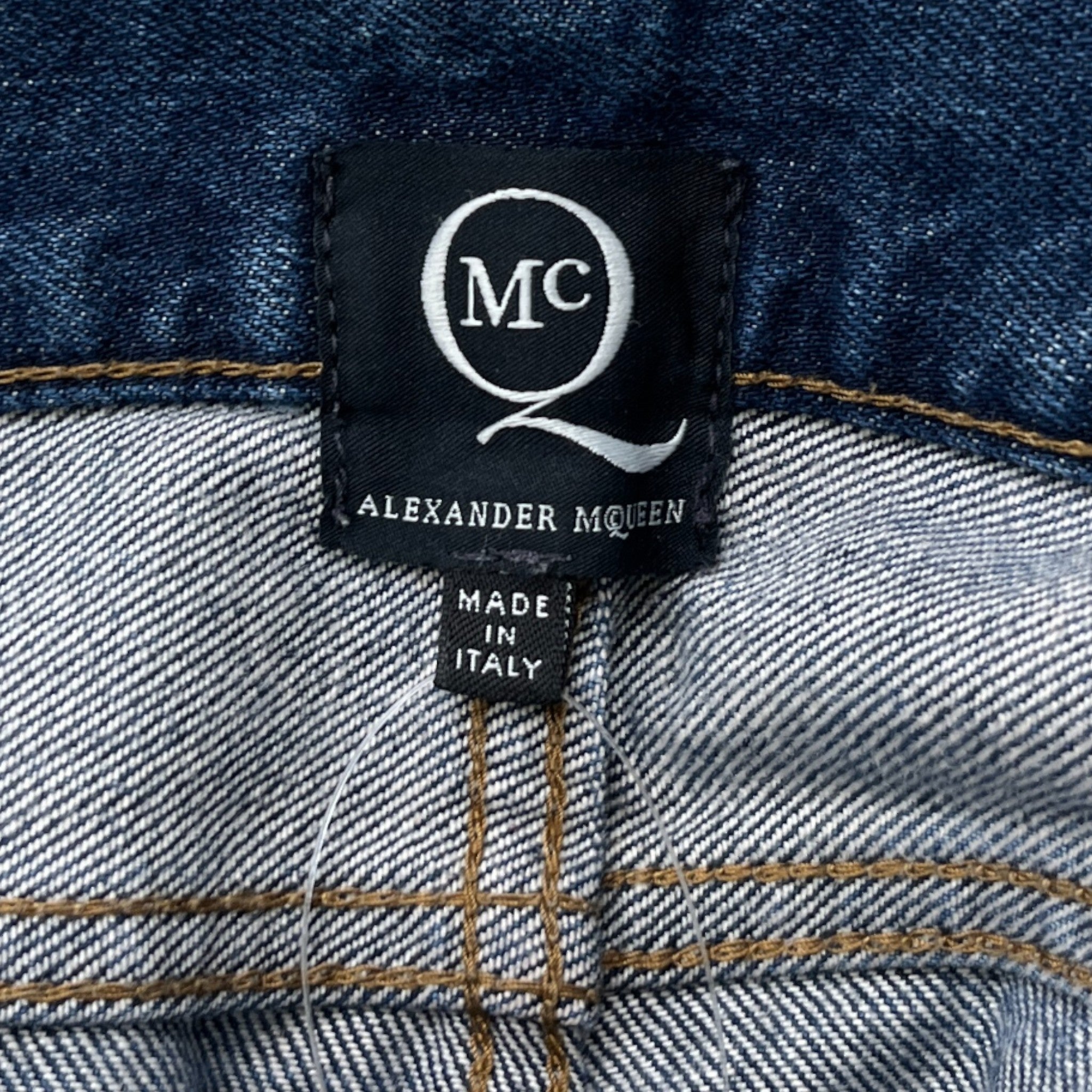 Men's Distressed Paint Splatter Jeans Blue Size Waist 32"