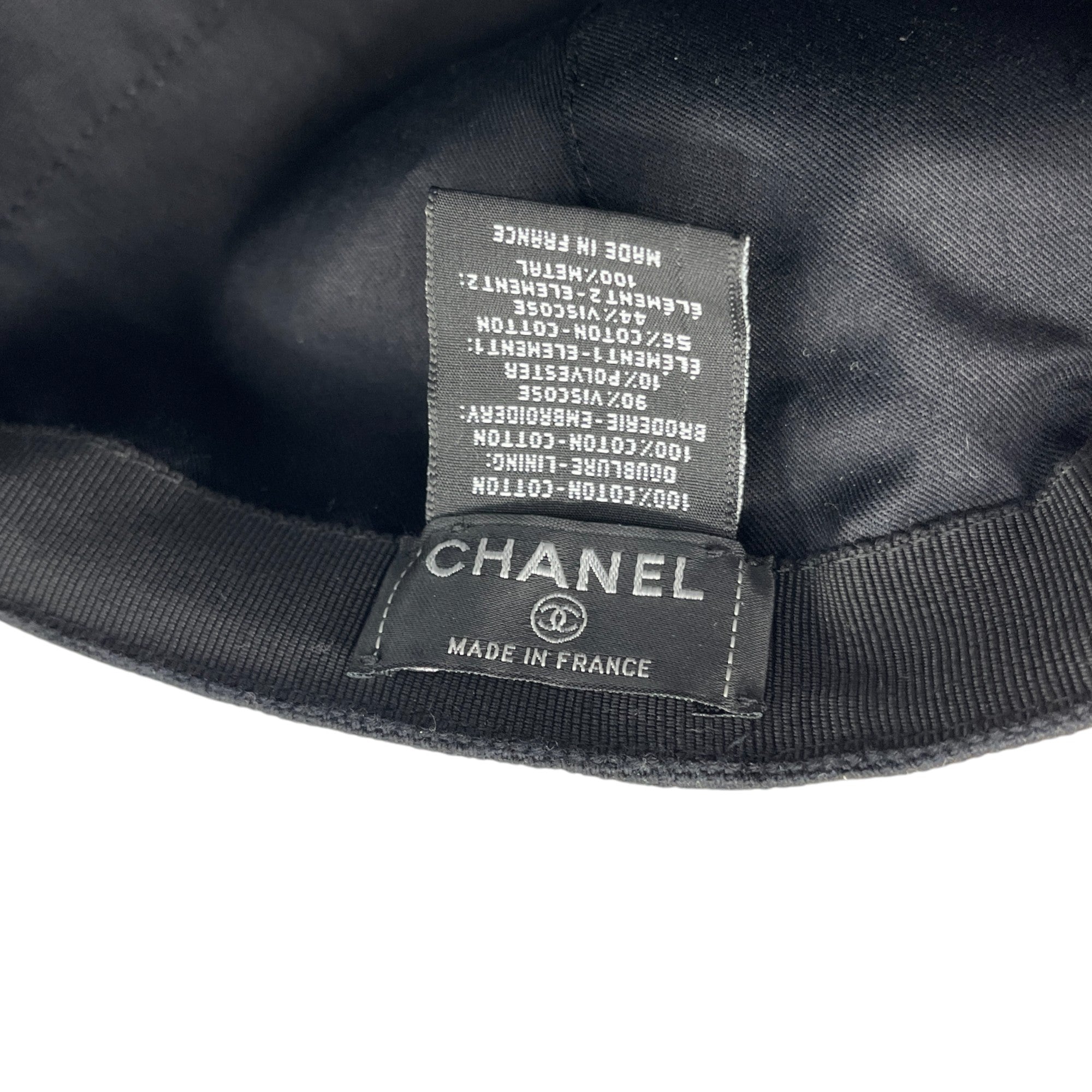 Women's Multicolor Cc Logo Hat Black