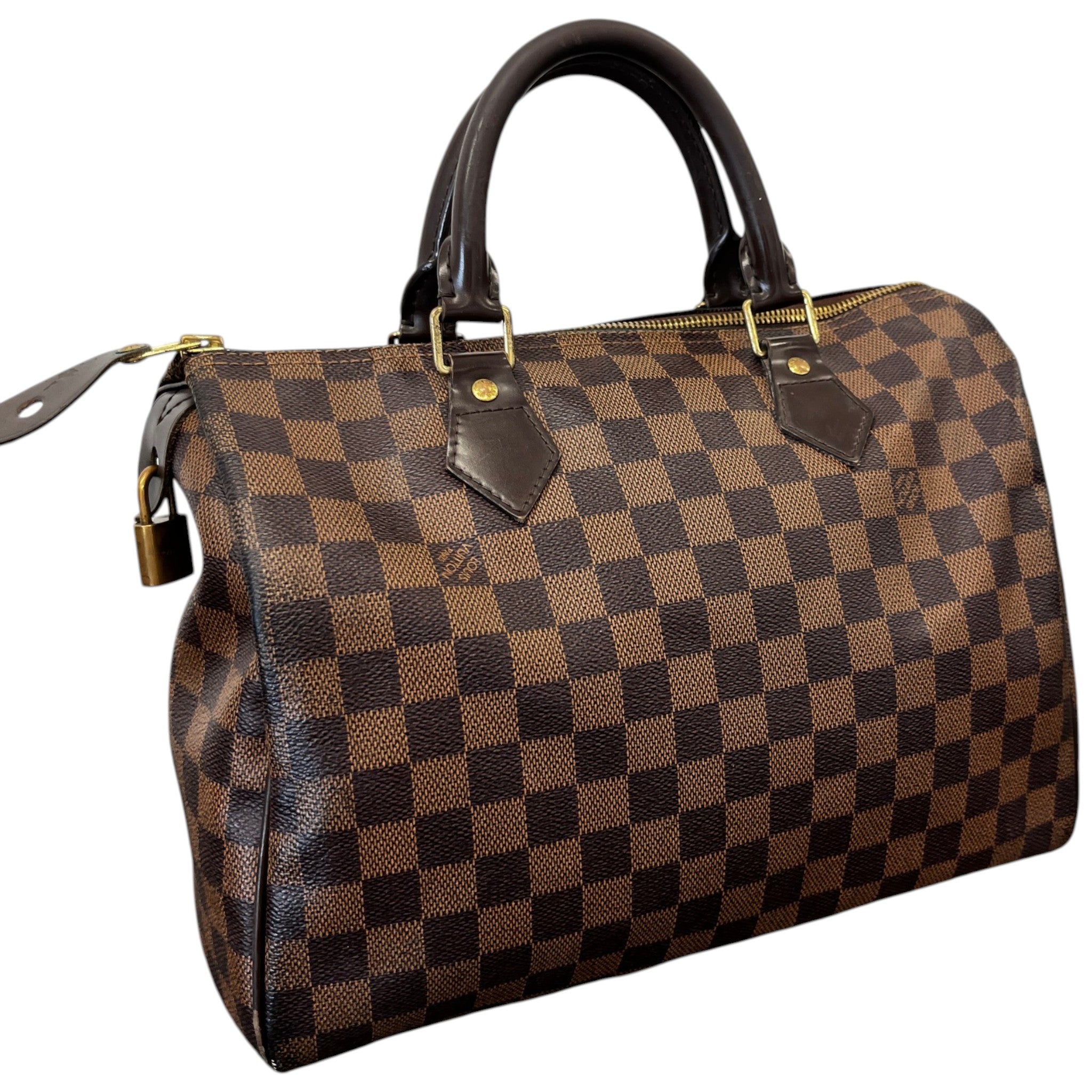Women's Damier Ebene Speedy 30 Bag Brown