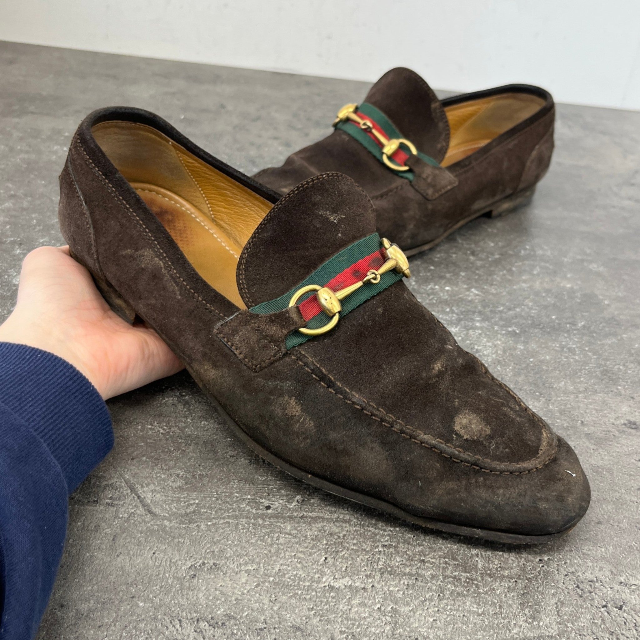 Men's Horsebit Loafers Brown Size EU 44 / UK 10