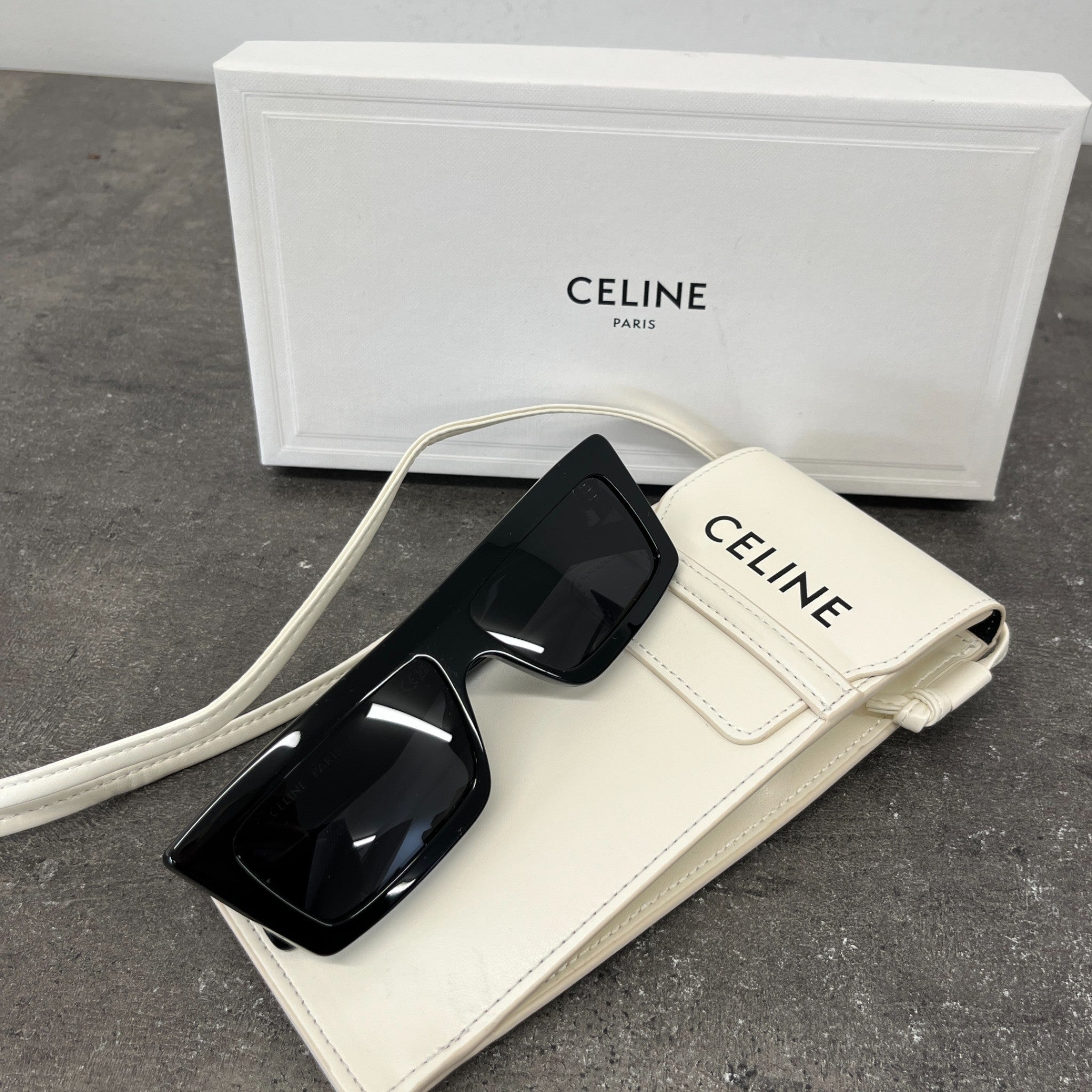 Men's D-Frame Sunglasses Black