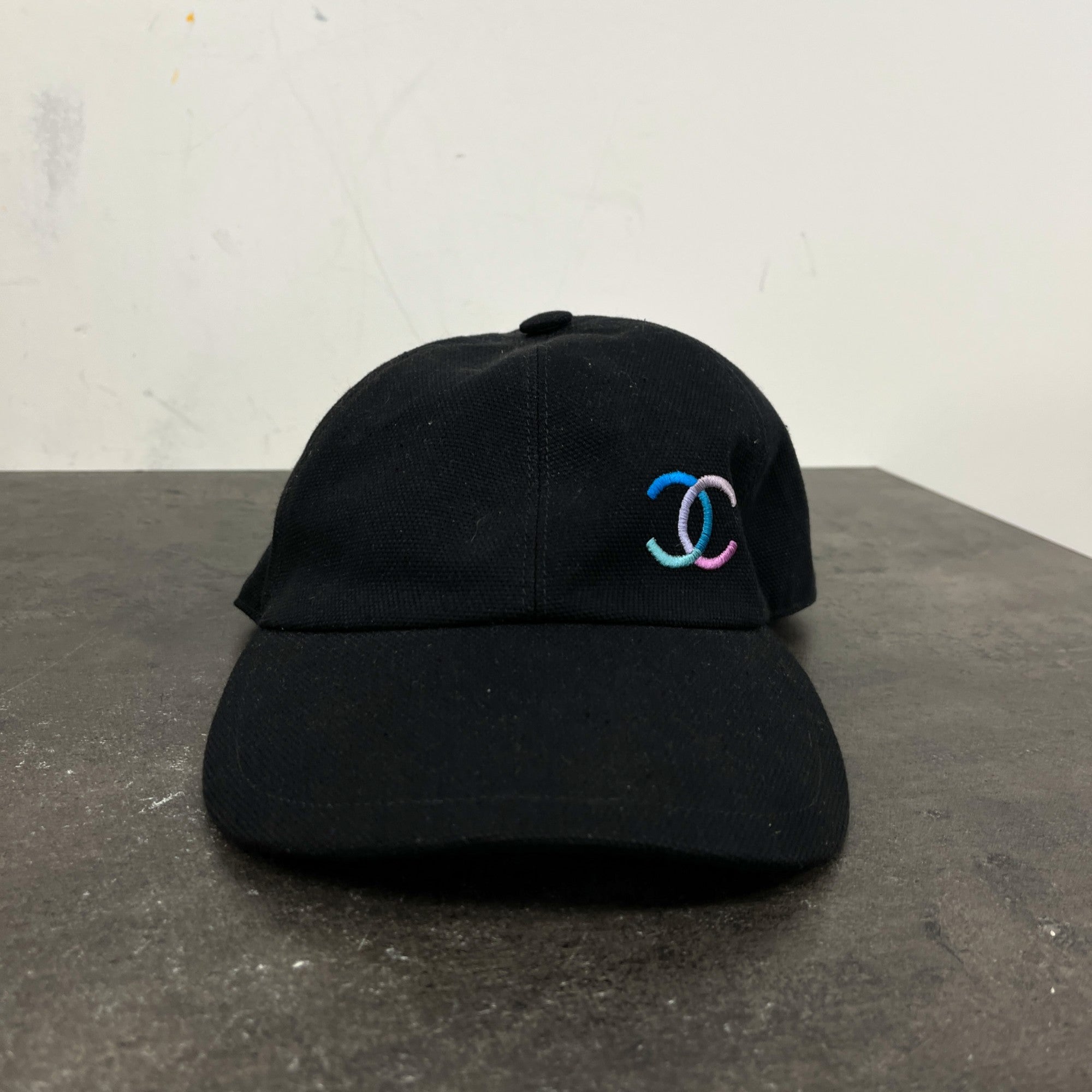 Women's Multicolor Cc Logo Hat Black