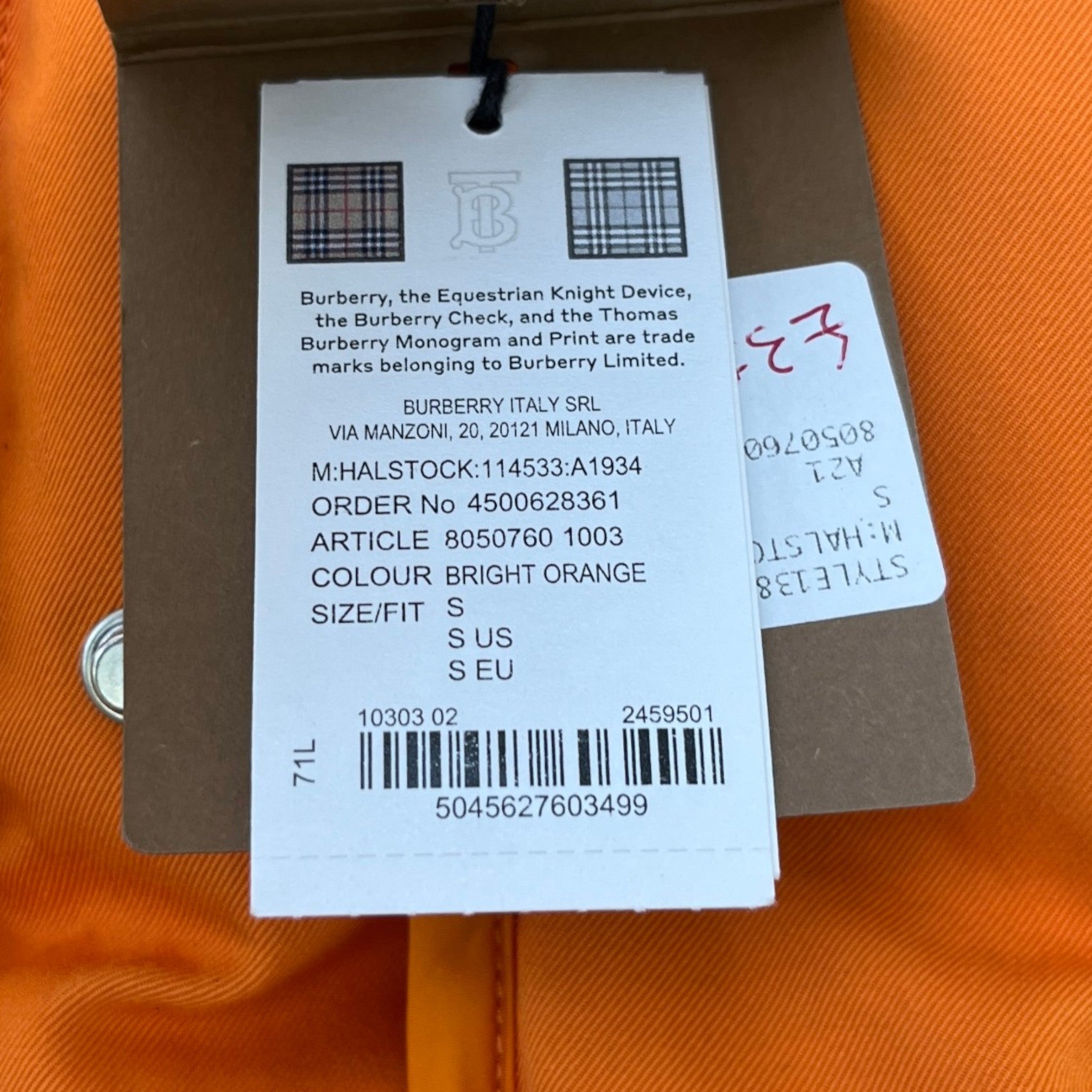 Men's Halstock Gilet Orange Size S