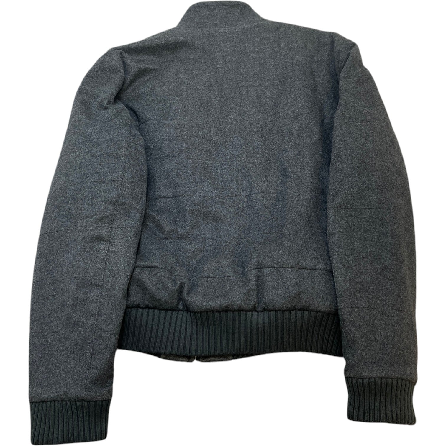 Men's Cashmere Hybrid Bomber Jacket Grey Size L