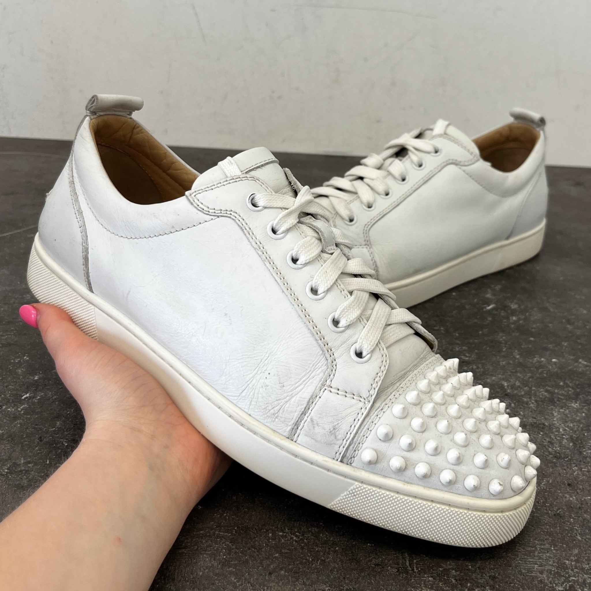 Men's Spikes Low Trainers White Size EU 43 / UK 9