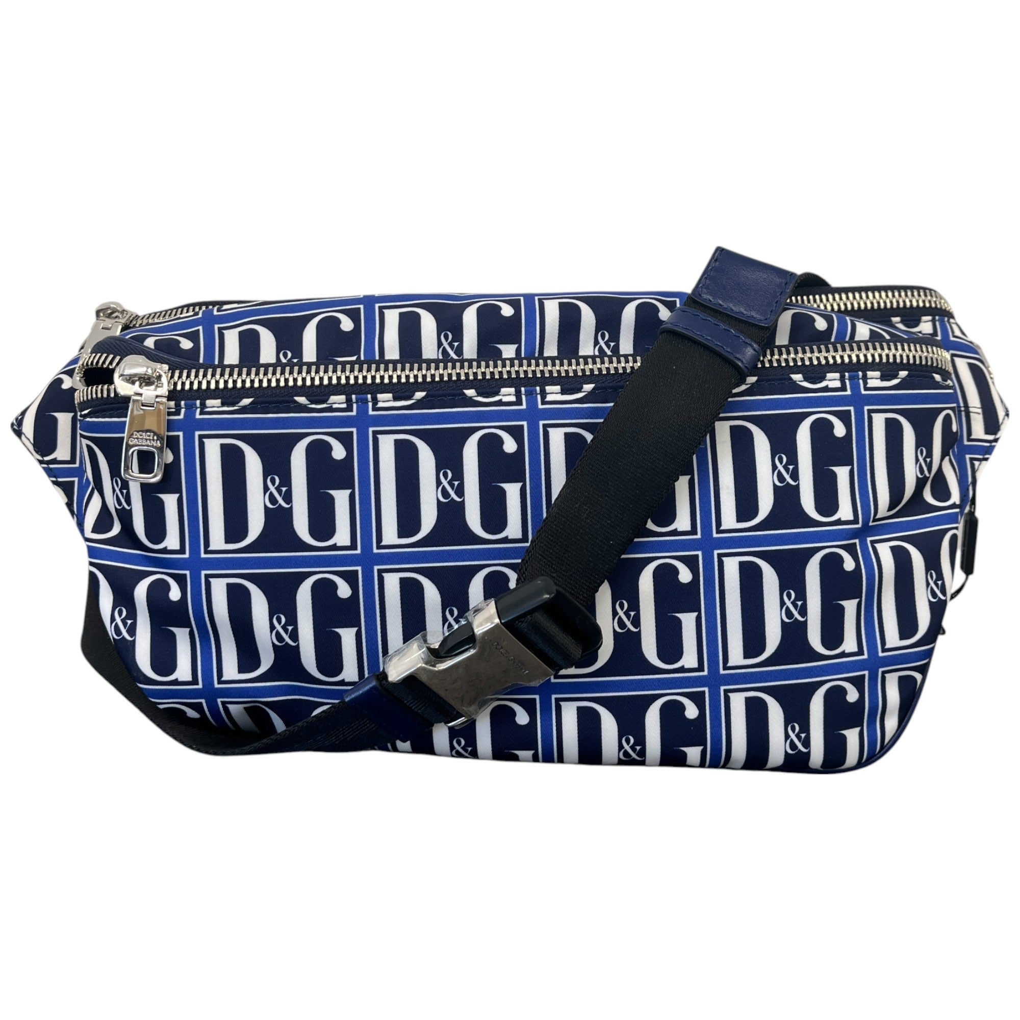 Men's Dg Monogram Belt Bag Blue