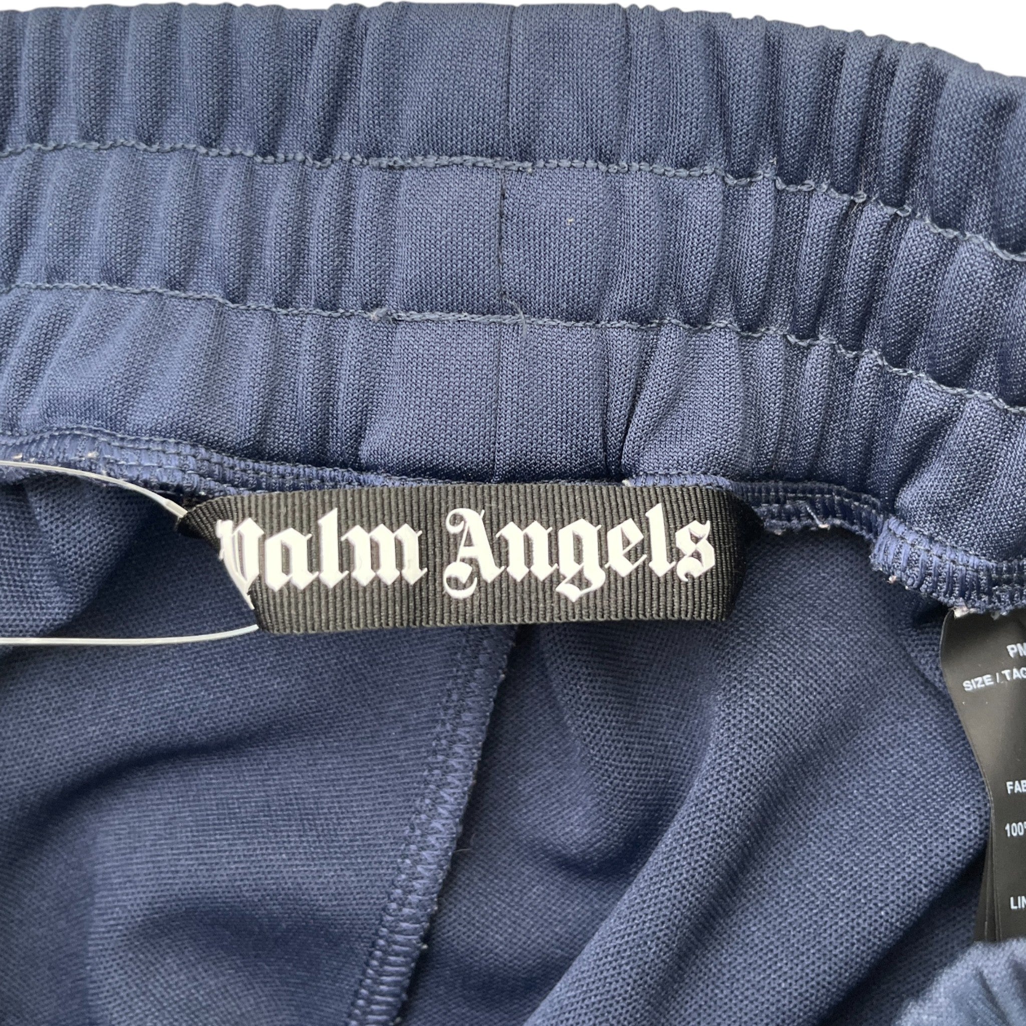 Men's Logo Print Track Joggers Blue Size M