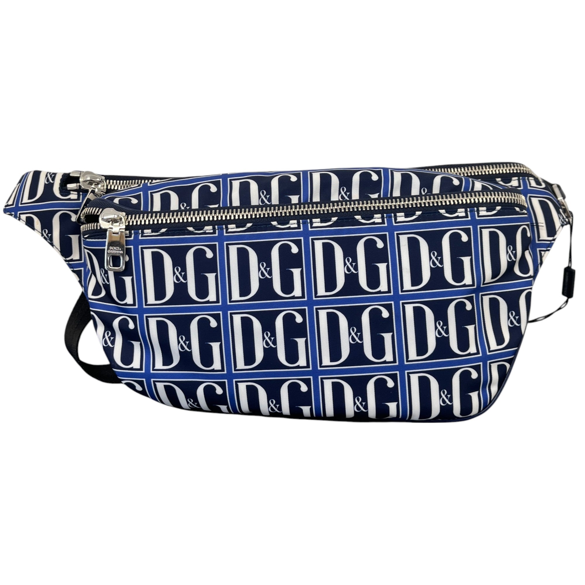 Men's Dg Monogram Belt Bag Blue