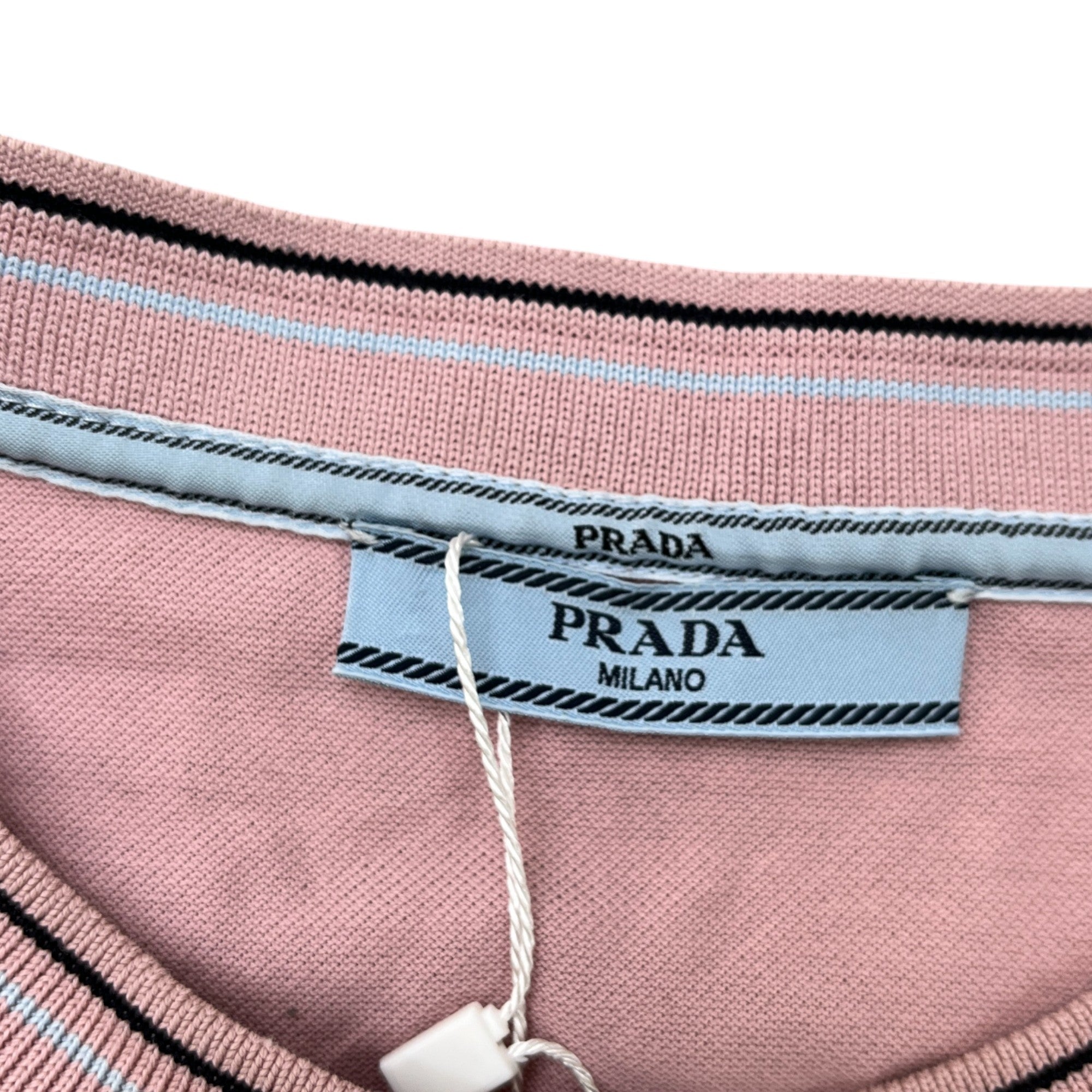 Men's Embroidered Logo T-Shirt Pink Size M