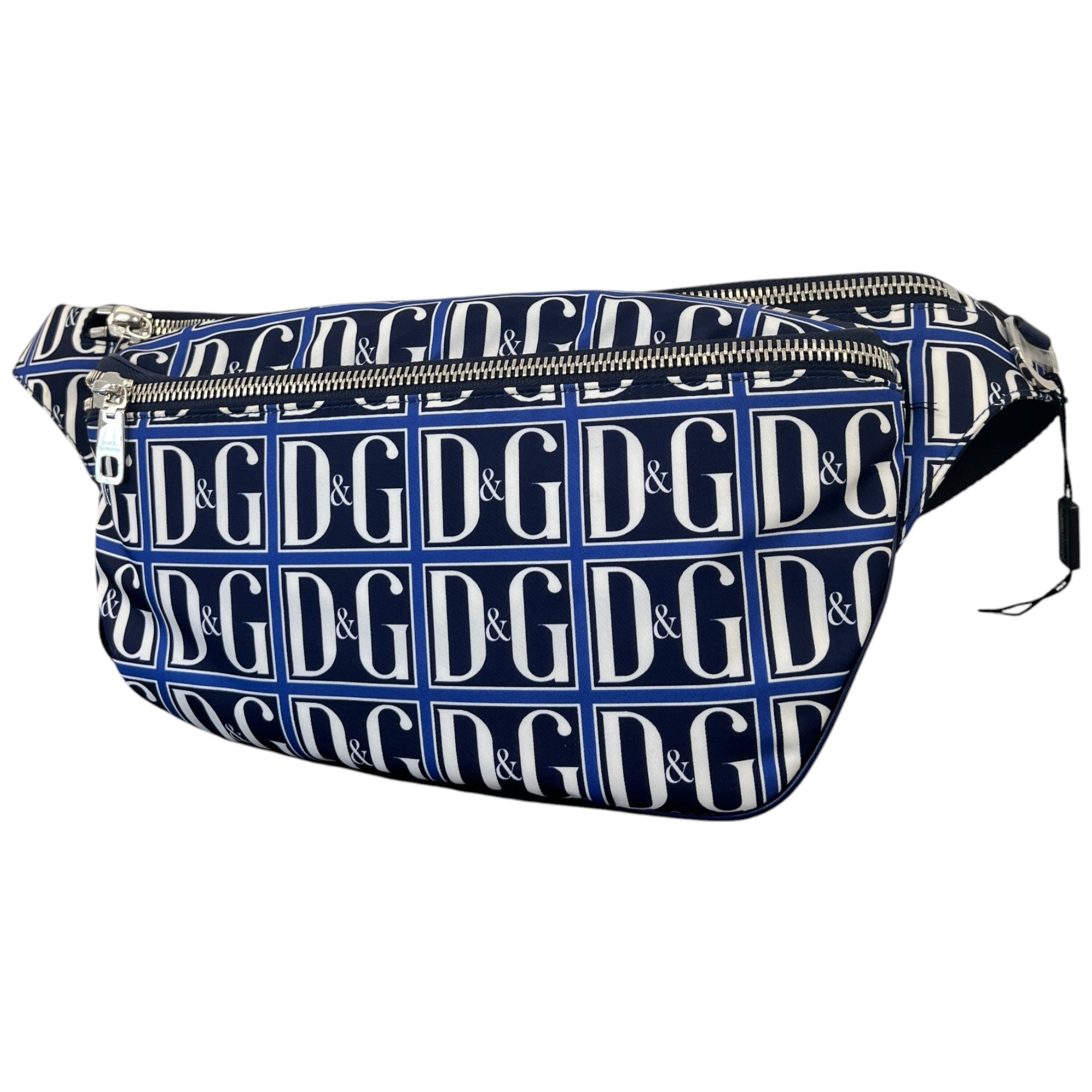 Men's Dg Monogram Belt Bag Blue